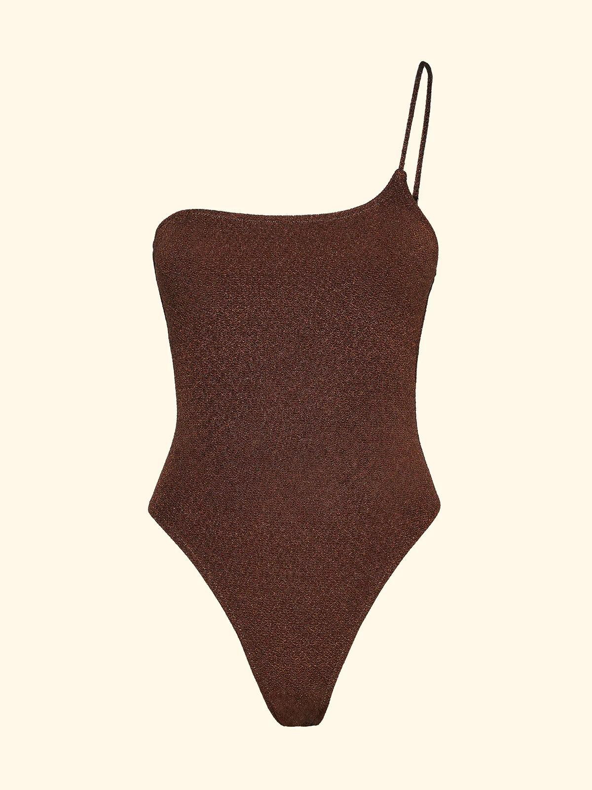 Monokini Monospalla Donna F**K Marrone SW1144-BN - Image 3