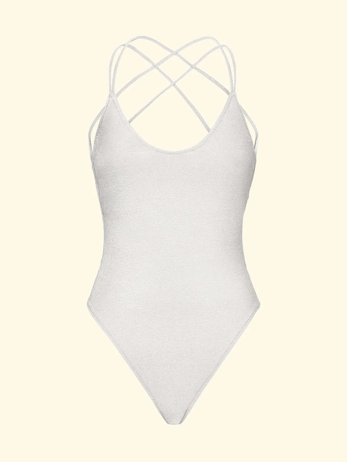 Monokini Donna F**K Bianco SW1808-WH - Image 3