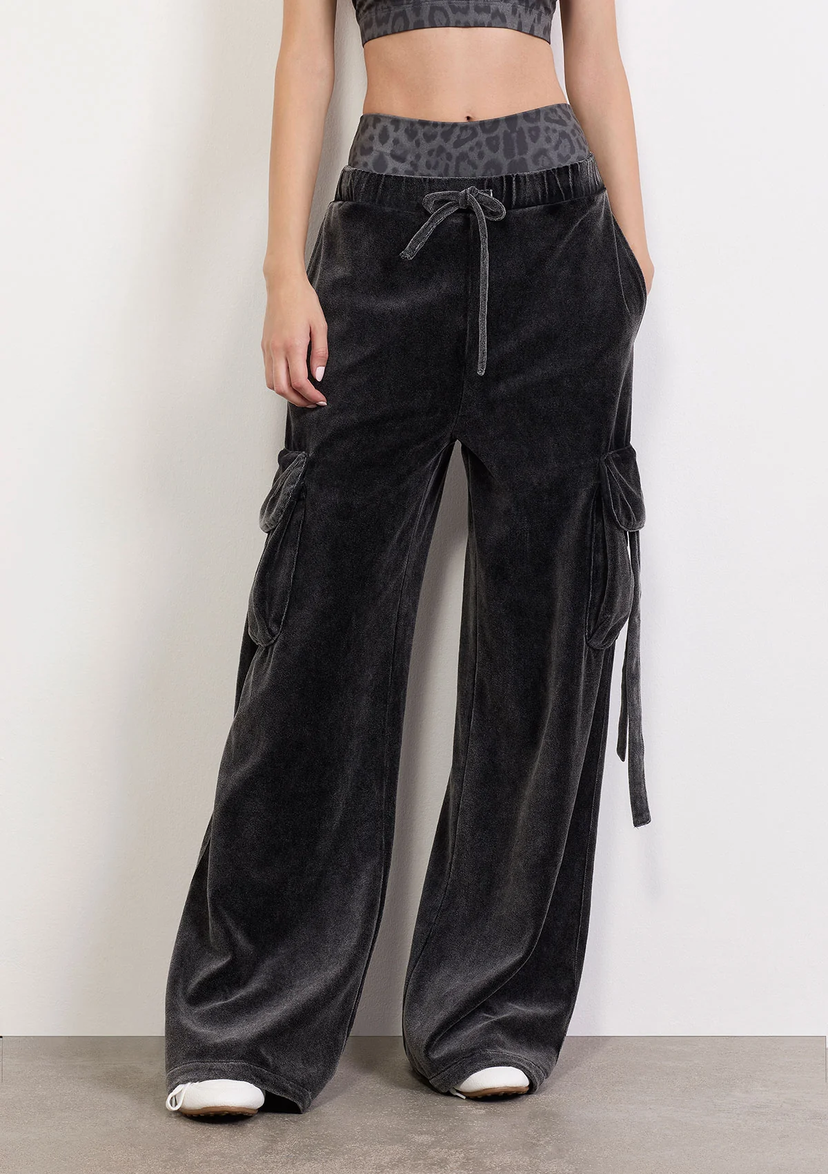 Pantalone Cargo Donna F**K Nero W0412-BK - Image 4