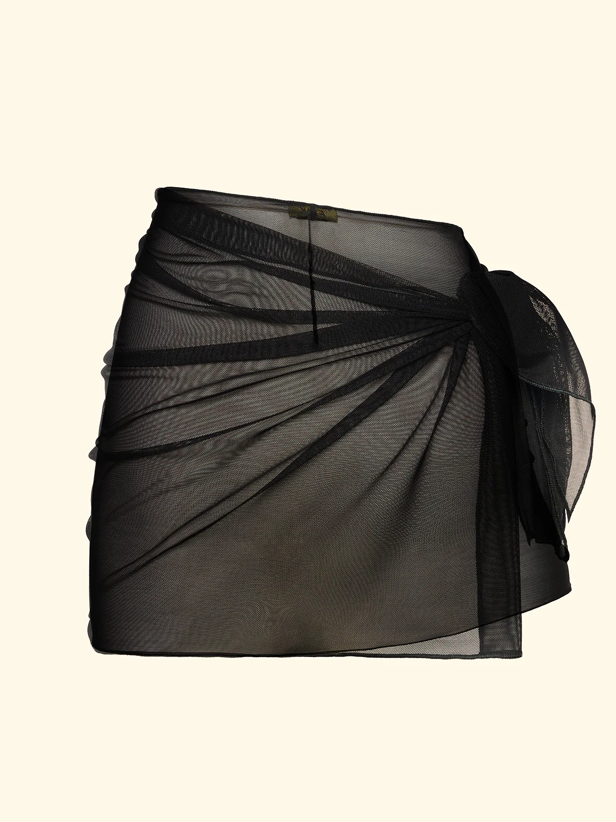 Pareo Corto Donna F**K Nero SW1841-BK - Image 3