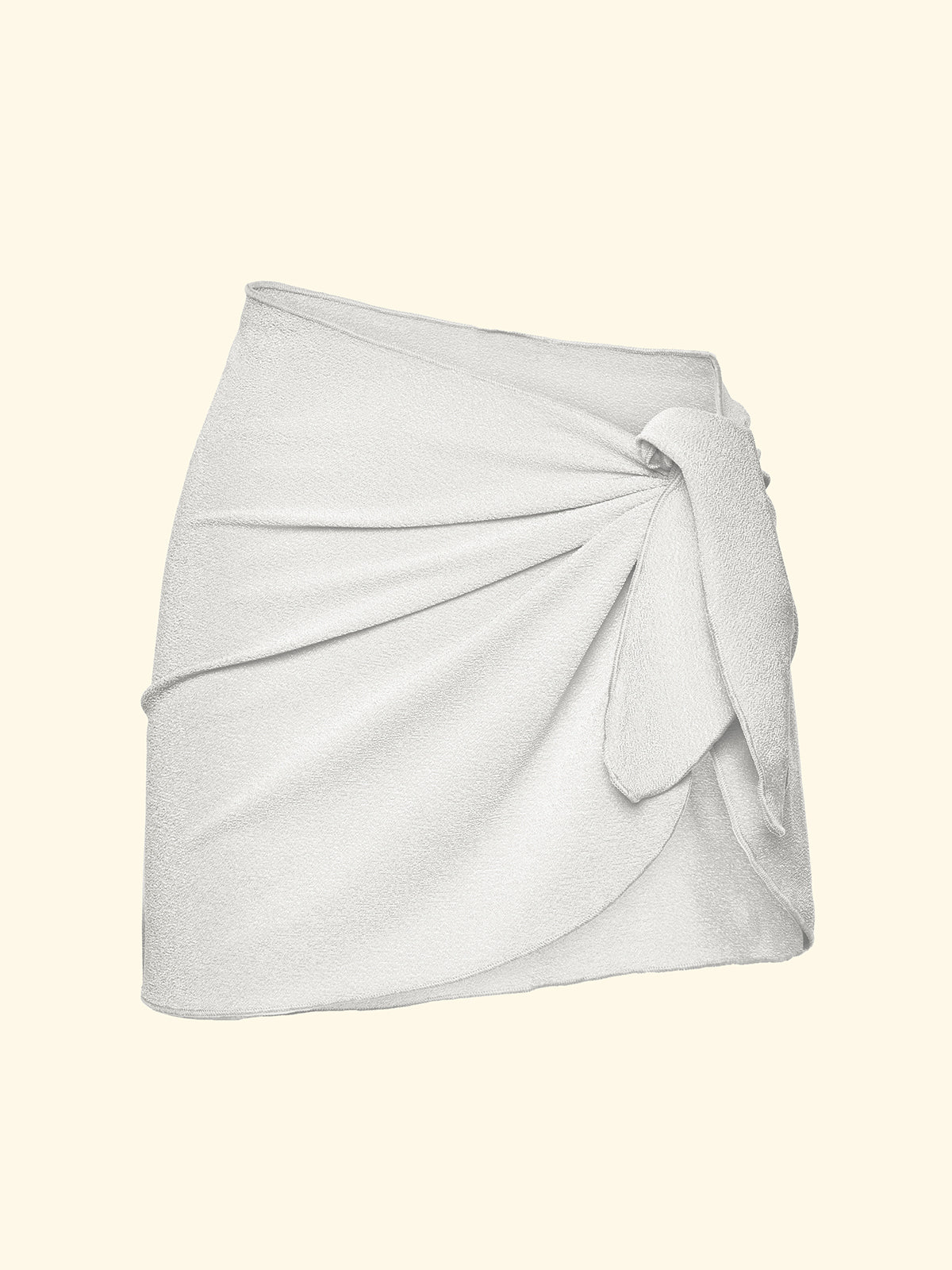 Pareo Corto Donna F**K Bianco SW1840-WH - Image 3