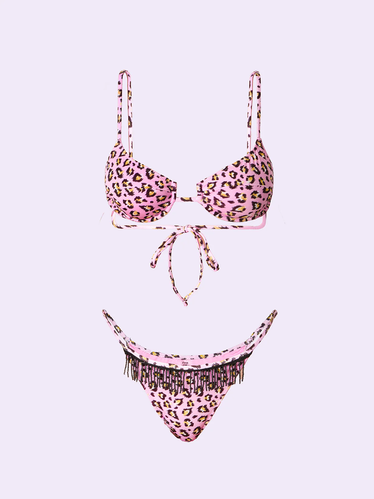 Bikini Donna F**K Crazy Reggiseno con Ferretto e Slip Fisso Fantasia SW0702-X26 - Image 3