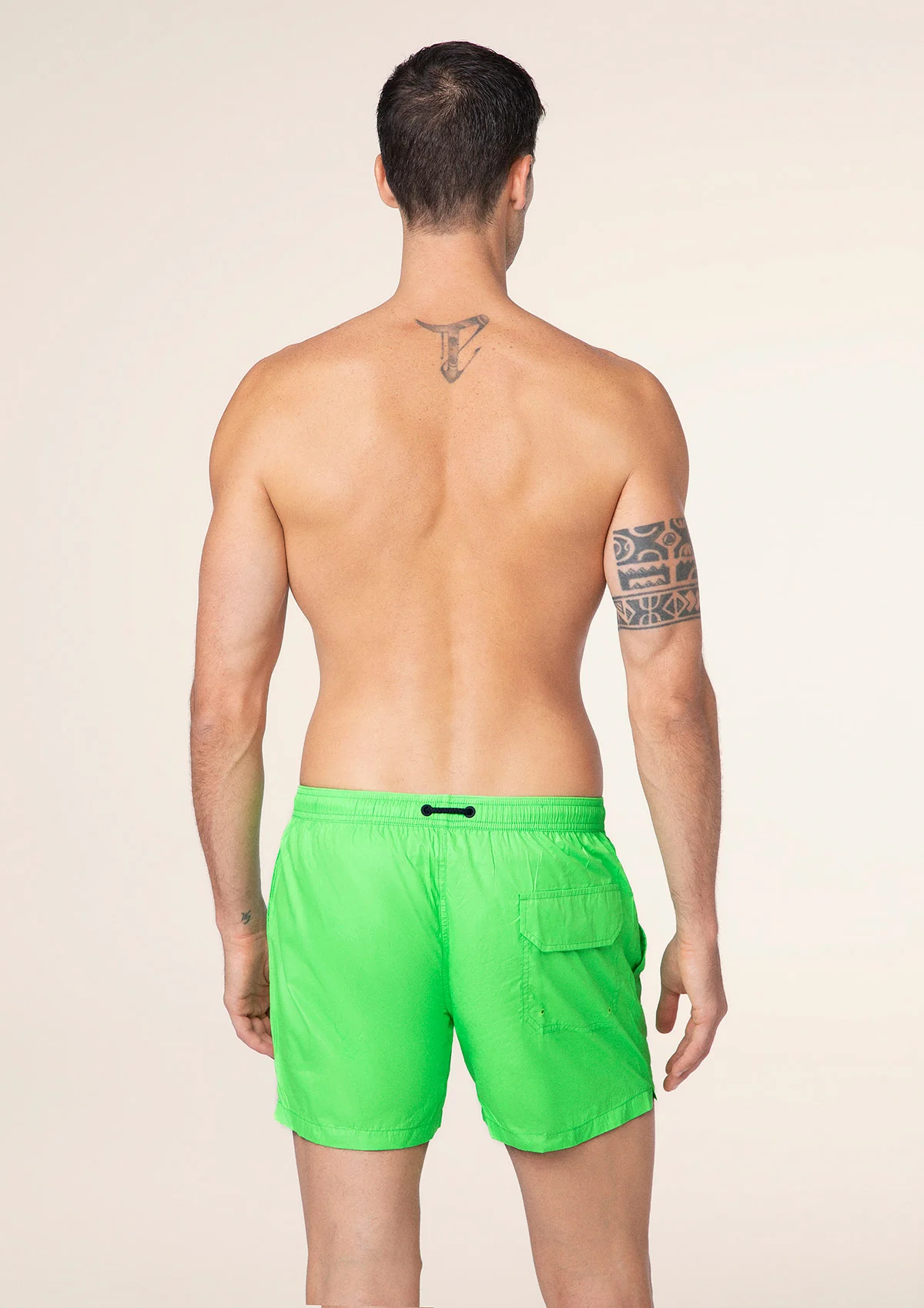 Shorts Uomo F**K Verde Fluo M01BU02-FG - Image 2