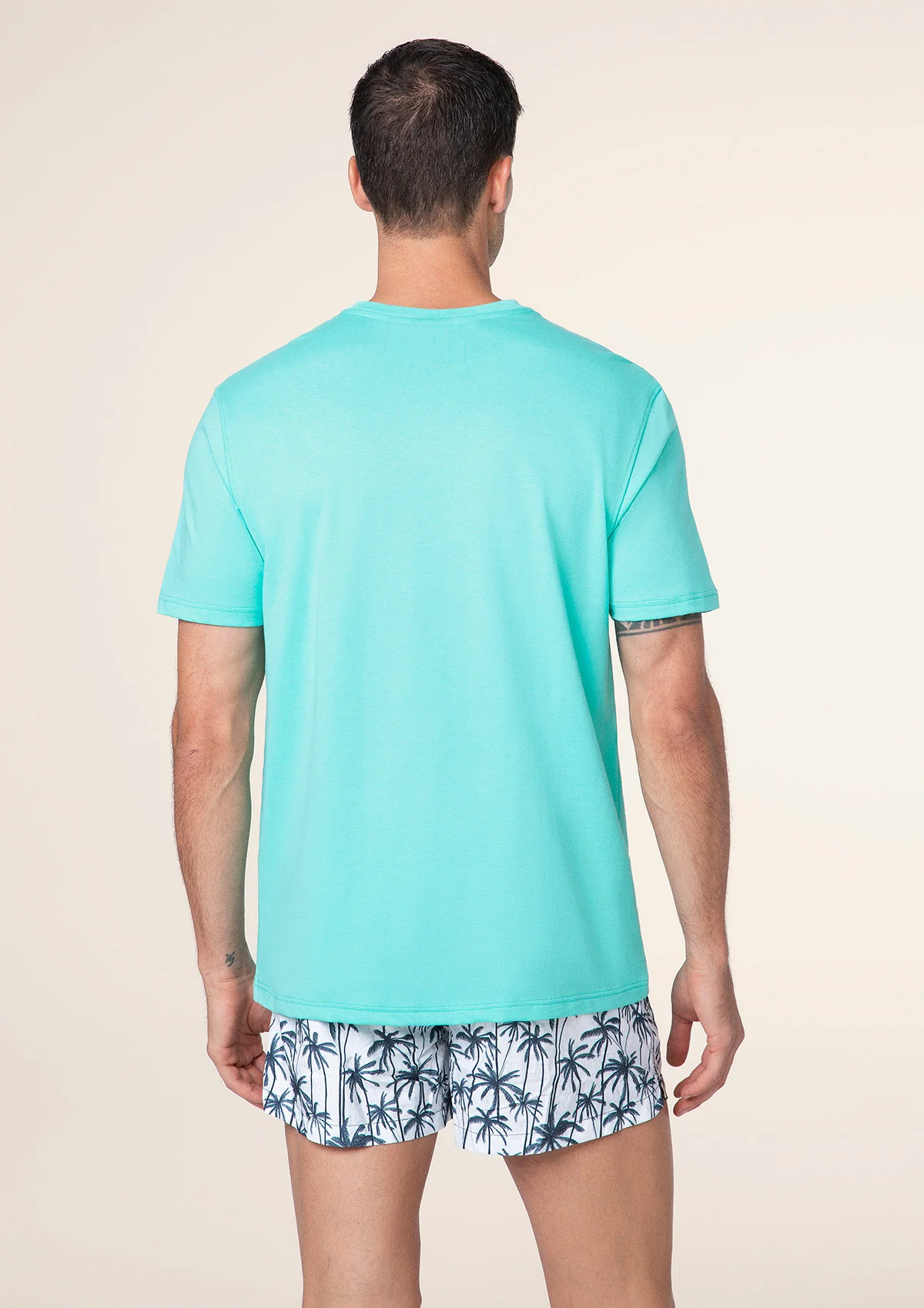 T-Shirt Uomo F**K Verde Acqua M01TS72-AQ - Image 2