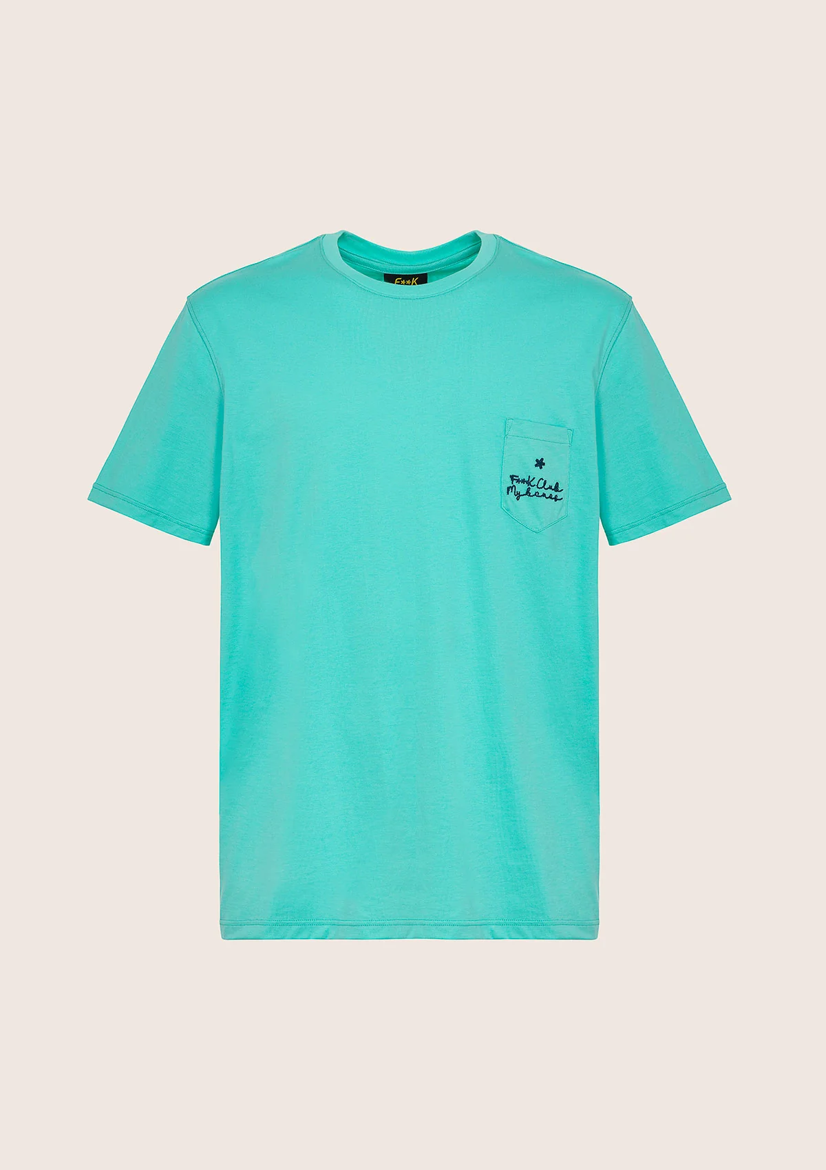 T-Shirt Uomo F**K Verde Acqua M01TS72-AQ - Image 3