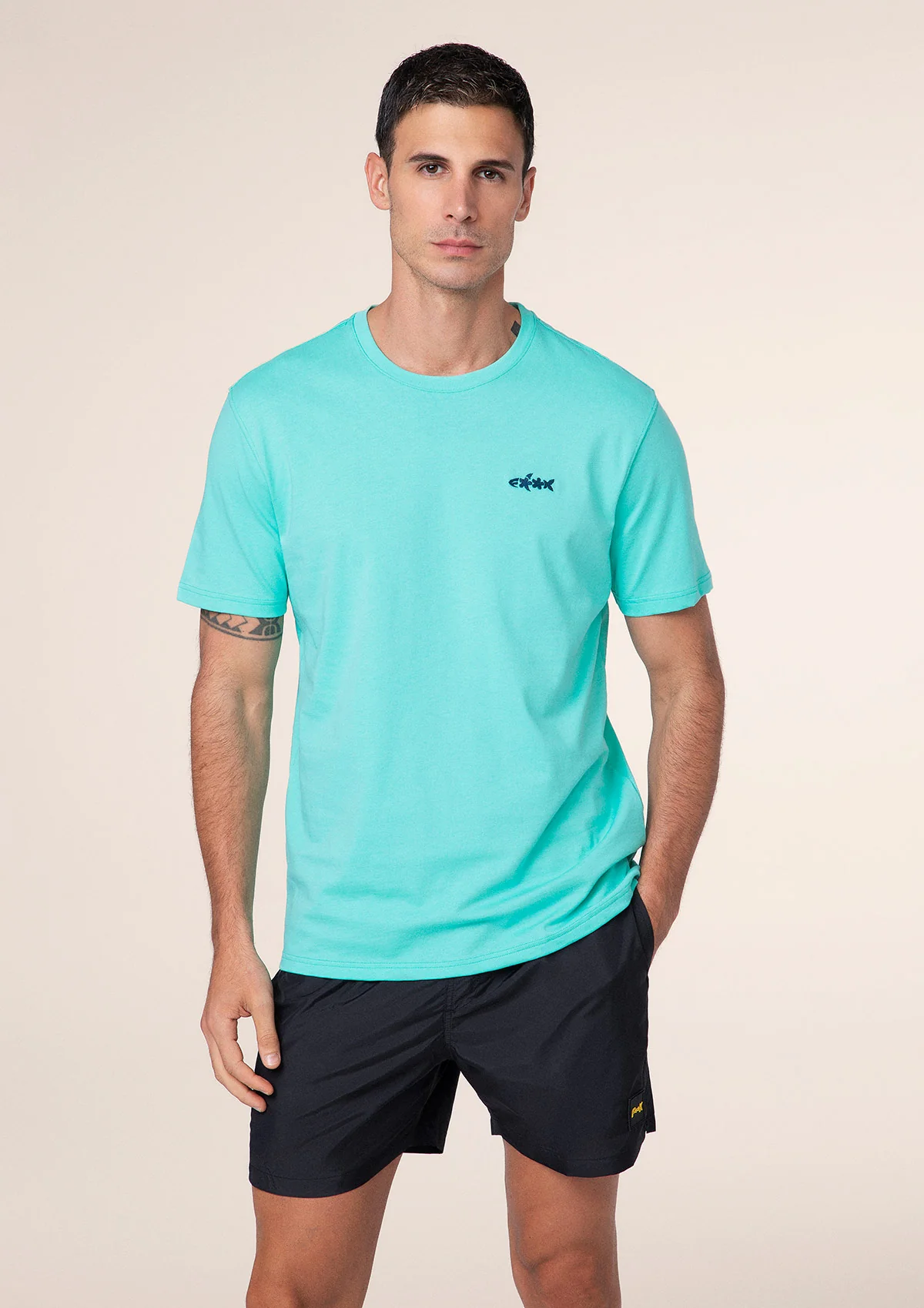 T-Shirt Uomo F**K Verde Acqua M01TS70-AQ