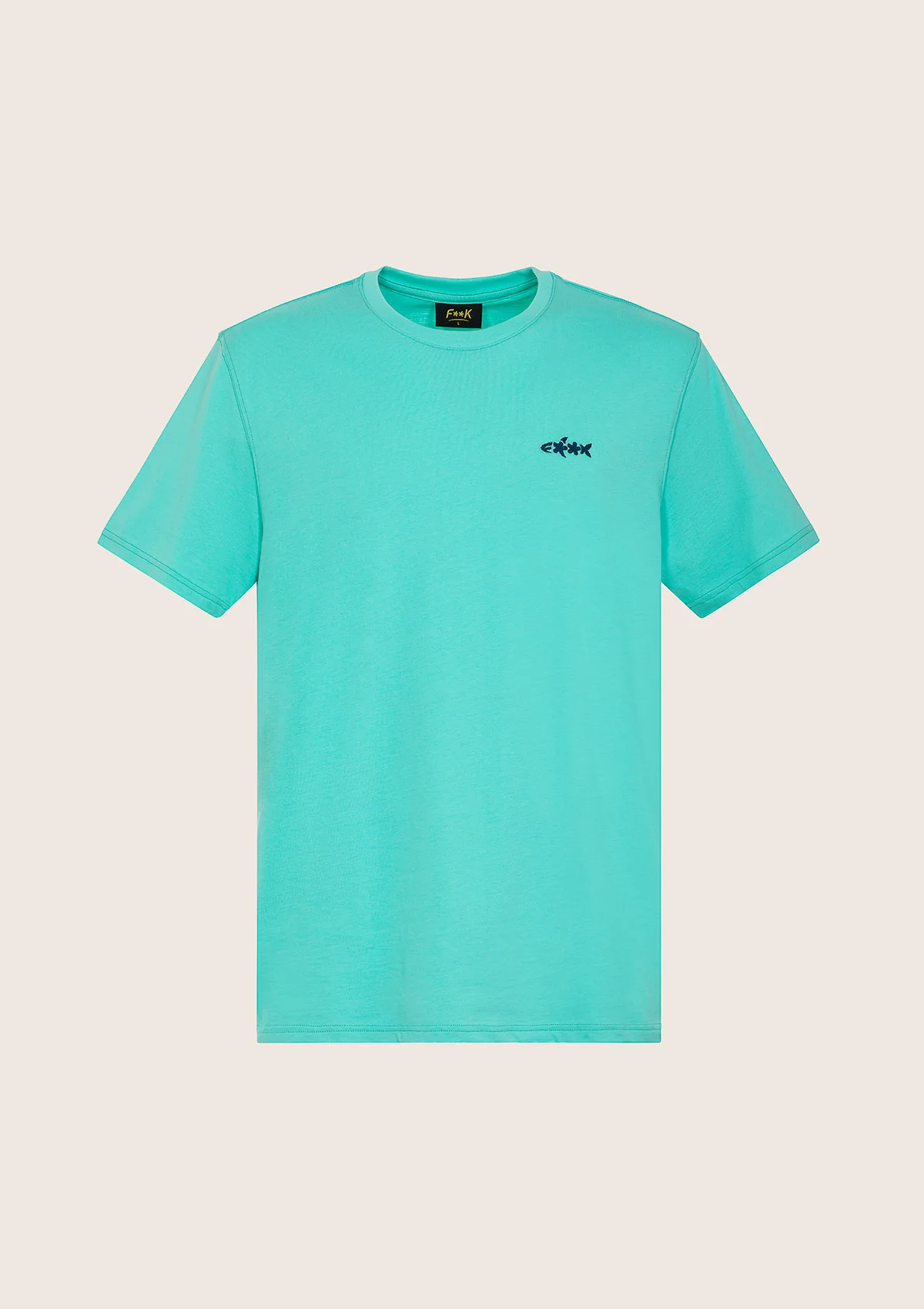 T-Shirt Uomo F**K Verde Acqua M01TS70-AQ - Image 3