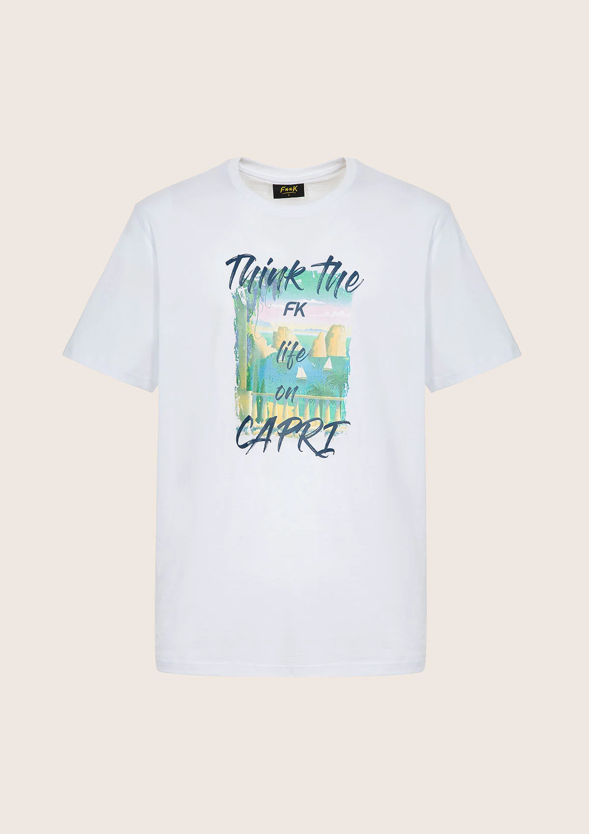 T-Shirt Uomo F**K Bianca M01TS81-WH - Image 3