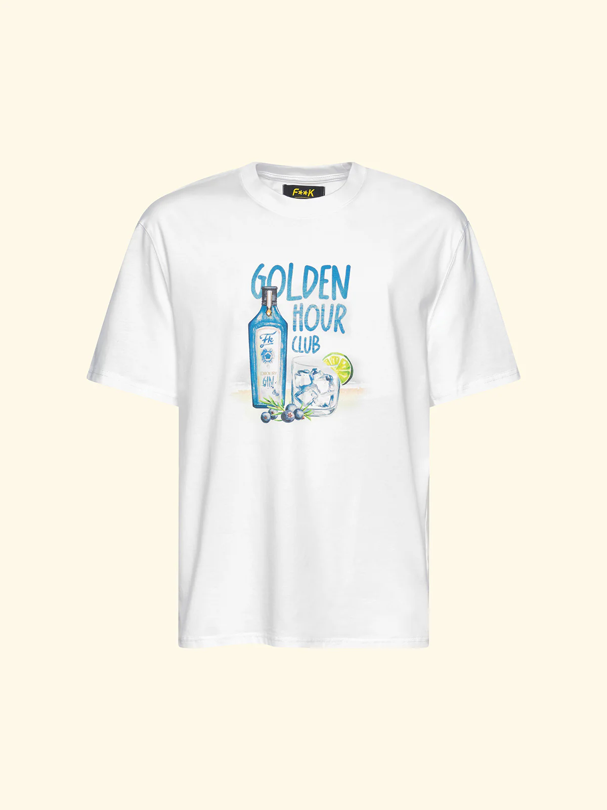 T-Shirt Uomo F**K Bianco SM6009-WH - Image 3