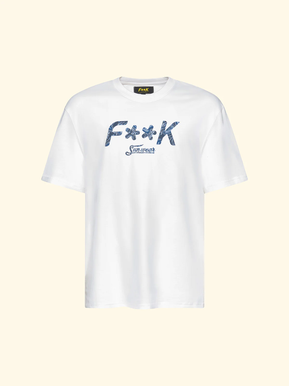 T-Shirt Uomo F**K Bianco SM6011-WH - Image 3