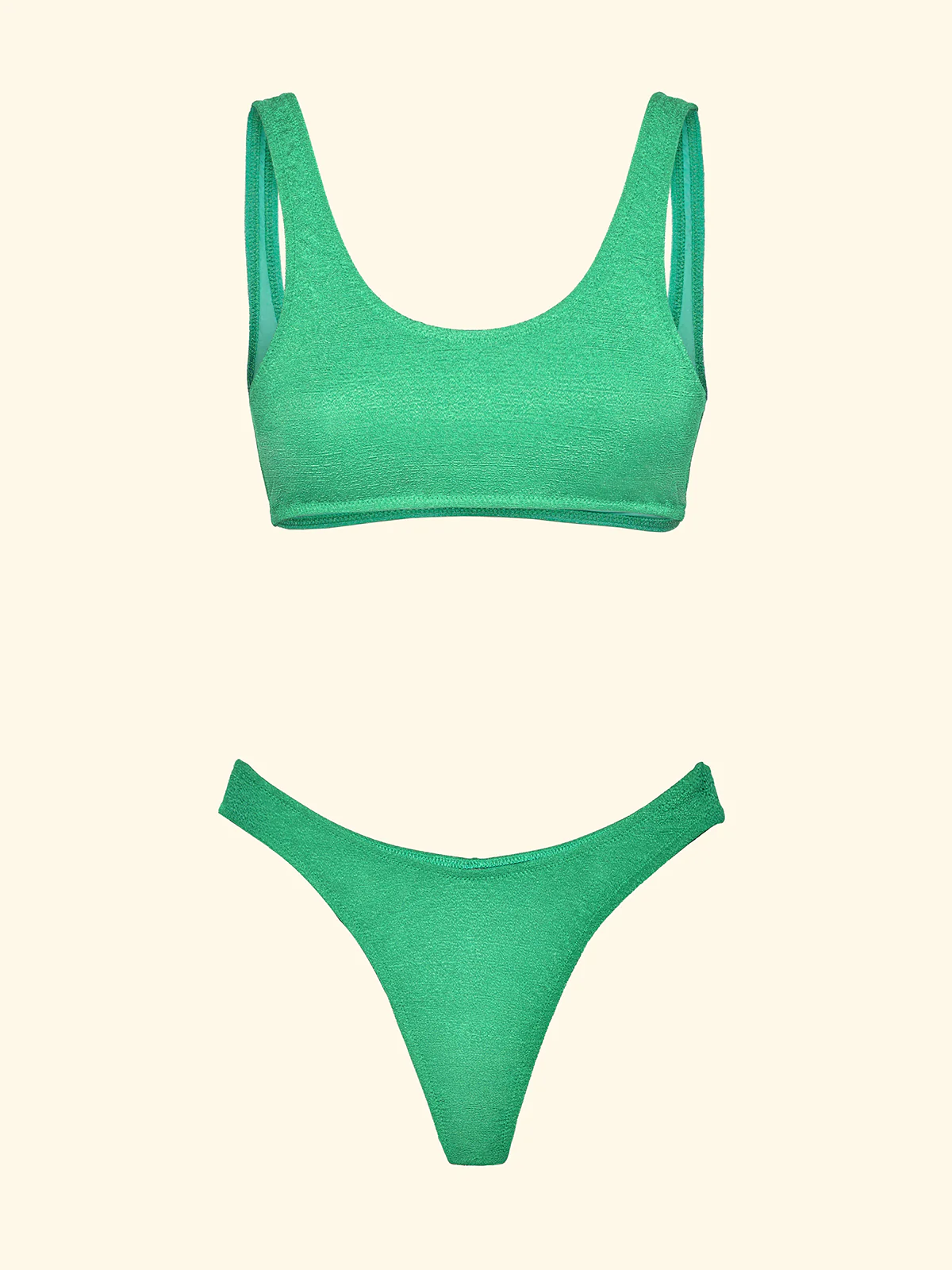 Bikini Donna F**K Top con Slip Americano Fisso Verde Acqua SW1807-AQ - Image 3