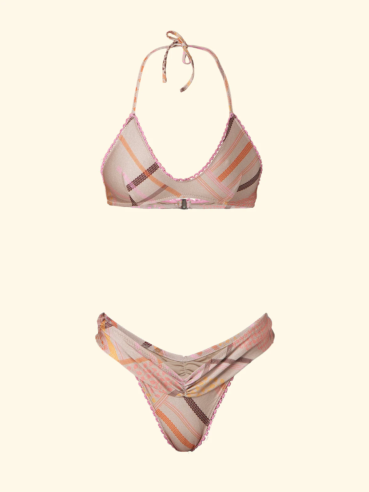 Bikini Donna F**K Top con Slip Americano fisso Fantasia SW0732-X69 - Image 3