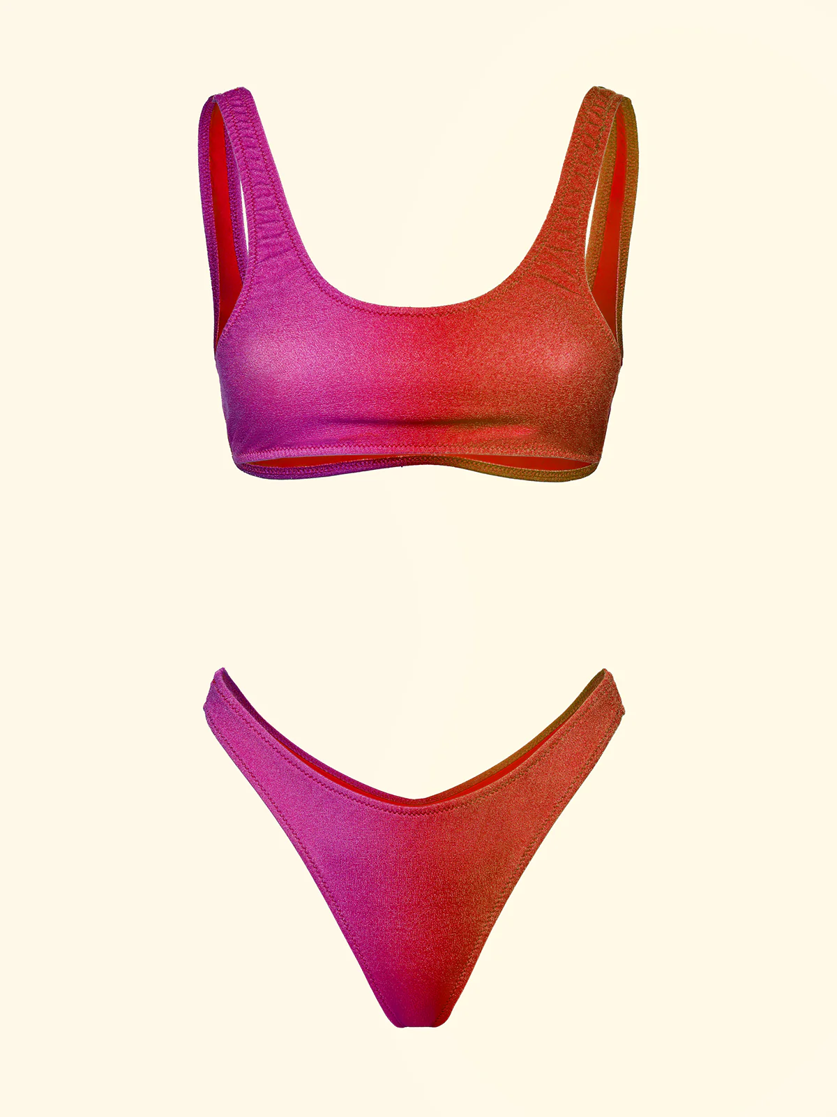 Bikini Donna F**K Top con Slip Americano Fisso Fantasia SW1853-X81 - Image 3