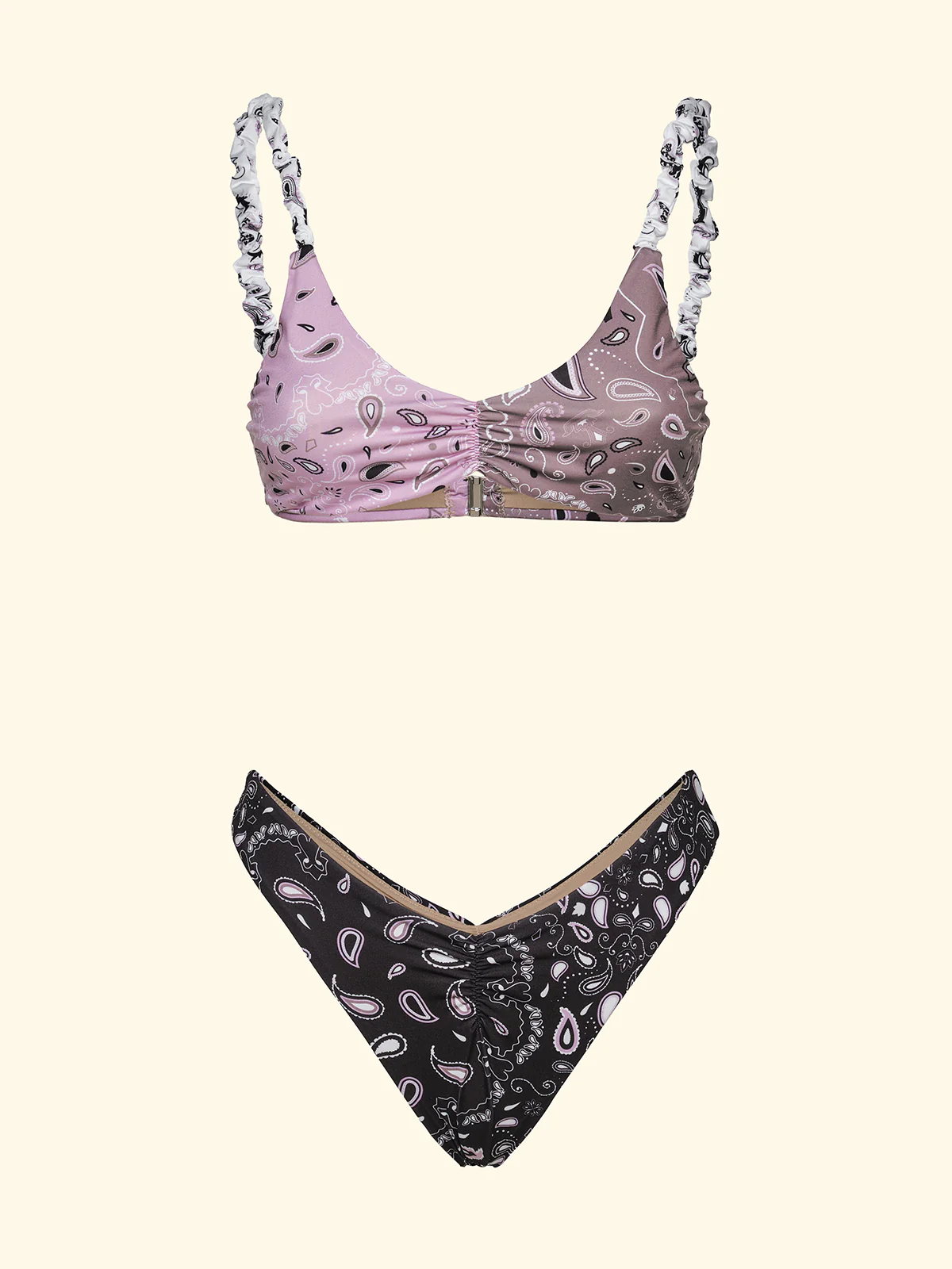 Bikini Donna F**K Top Fisso con Slip Americano Fisso Fantasia SW2955-X55 - Image 3