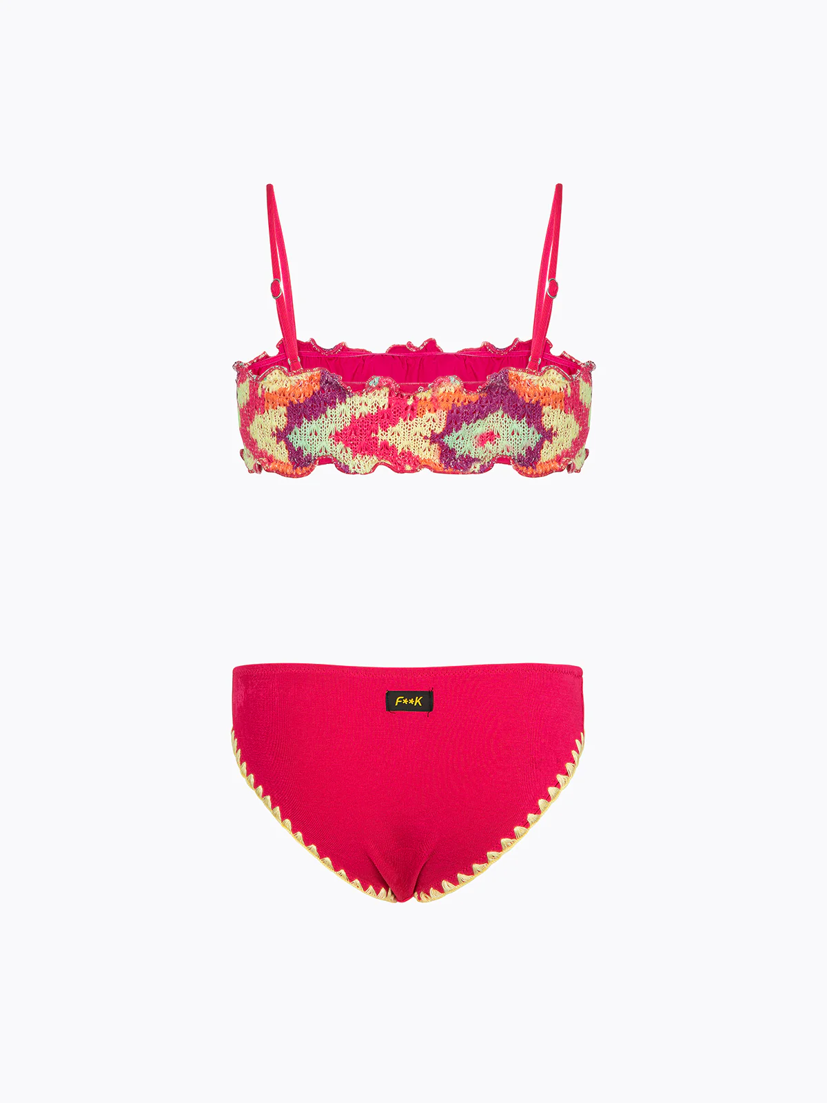 Bikini Bambina F**K Top con Slip Fisso Fantasia SG0211-X13 - Image 2