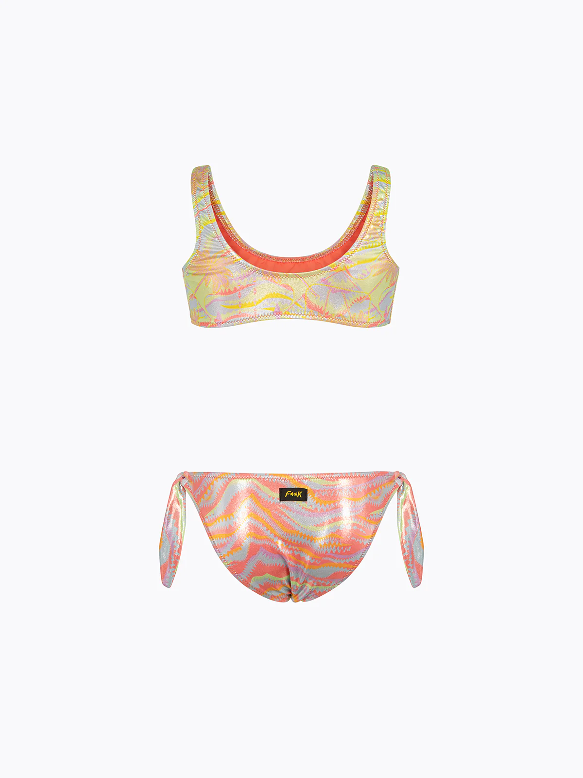 Bikini Bambina F**K Top con Slip Fisso Fantasia SG0311-X35 - Image 2