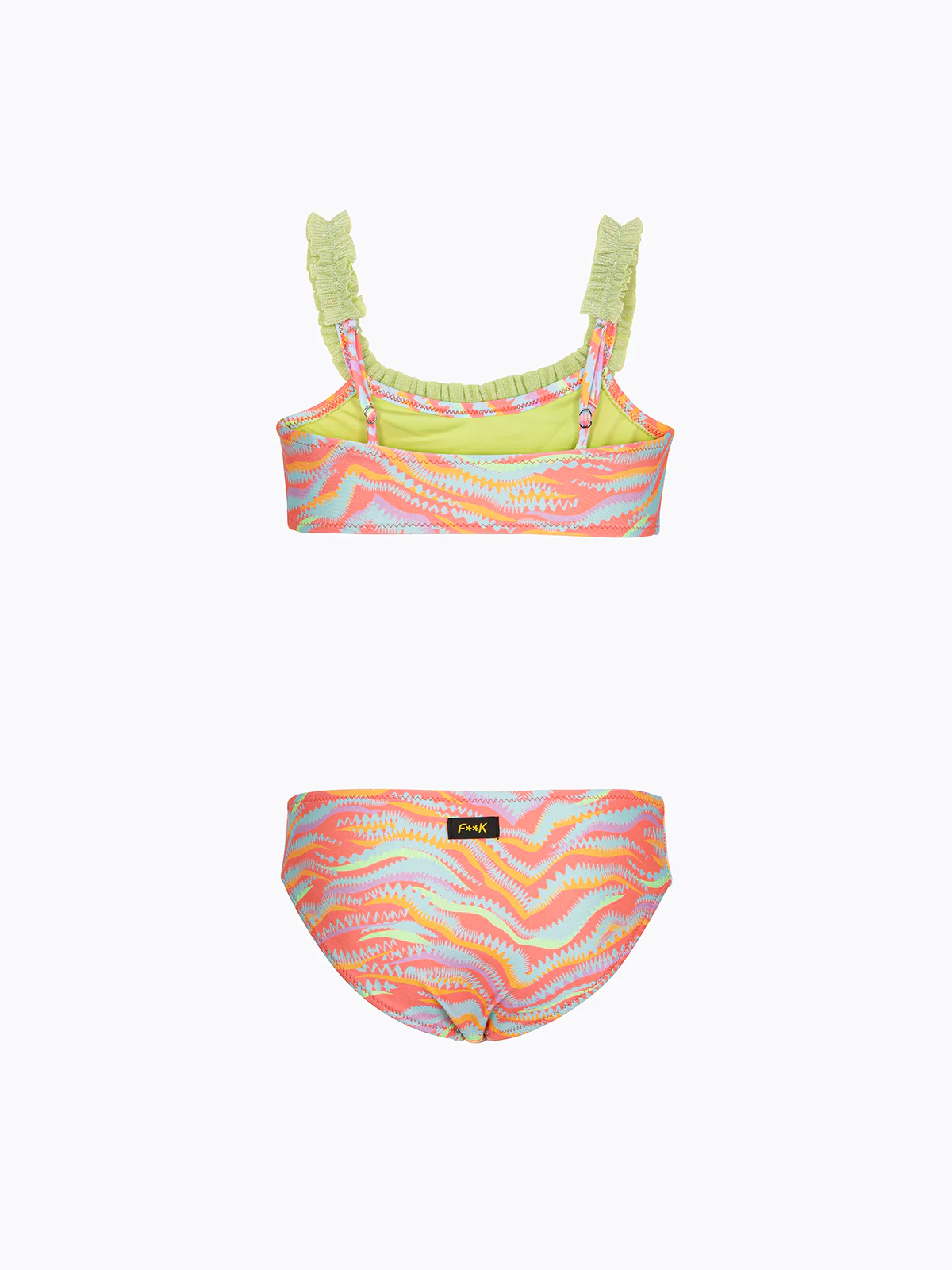 Bikini Bambina F**K Top con Slip Fisso Fantasia SG0321-X21 - Image 2