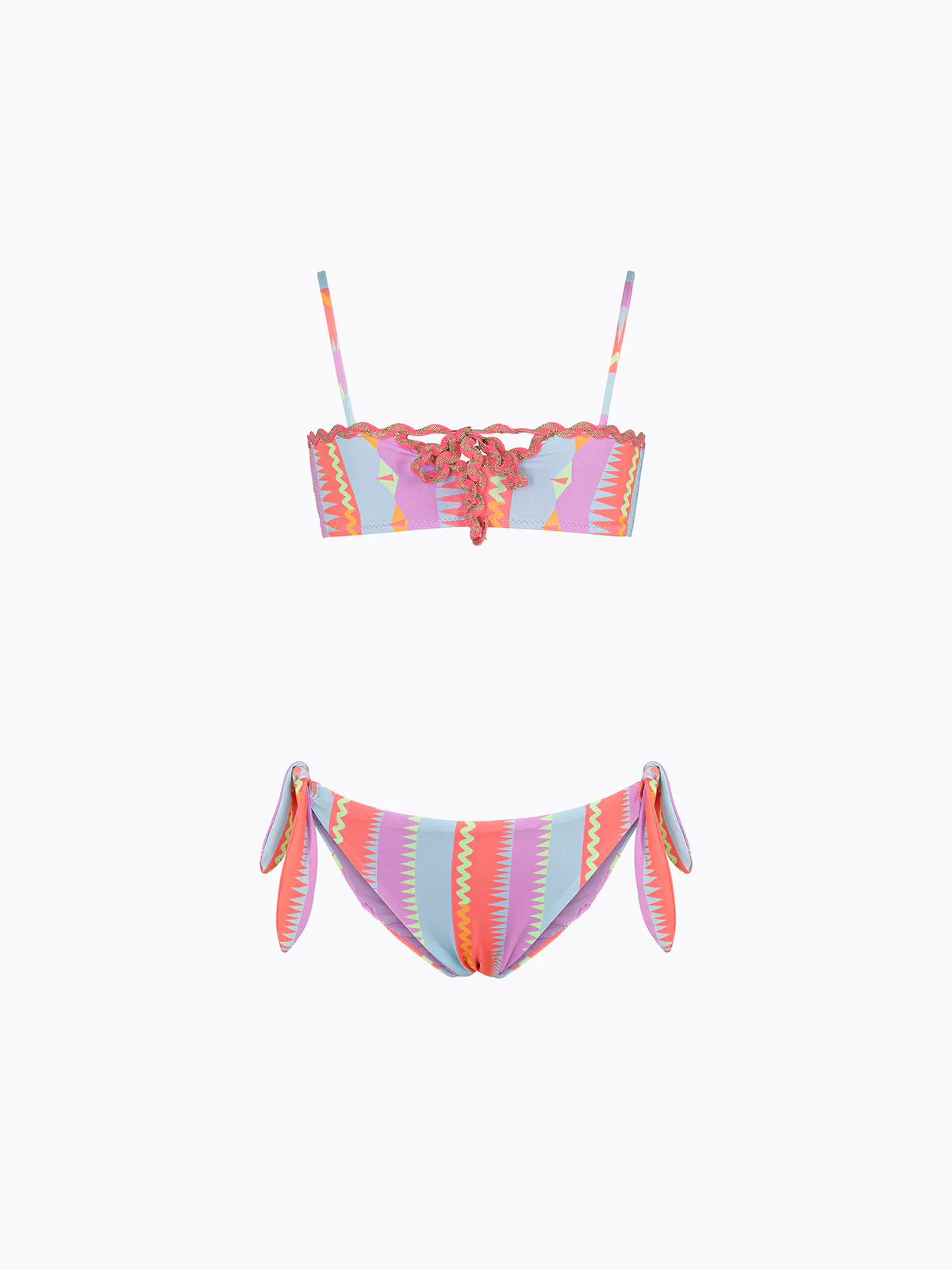 Bikini Bambina F**K Top fisso con Slip Fisso Fantasia SG0331-X24