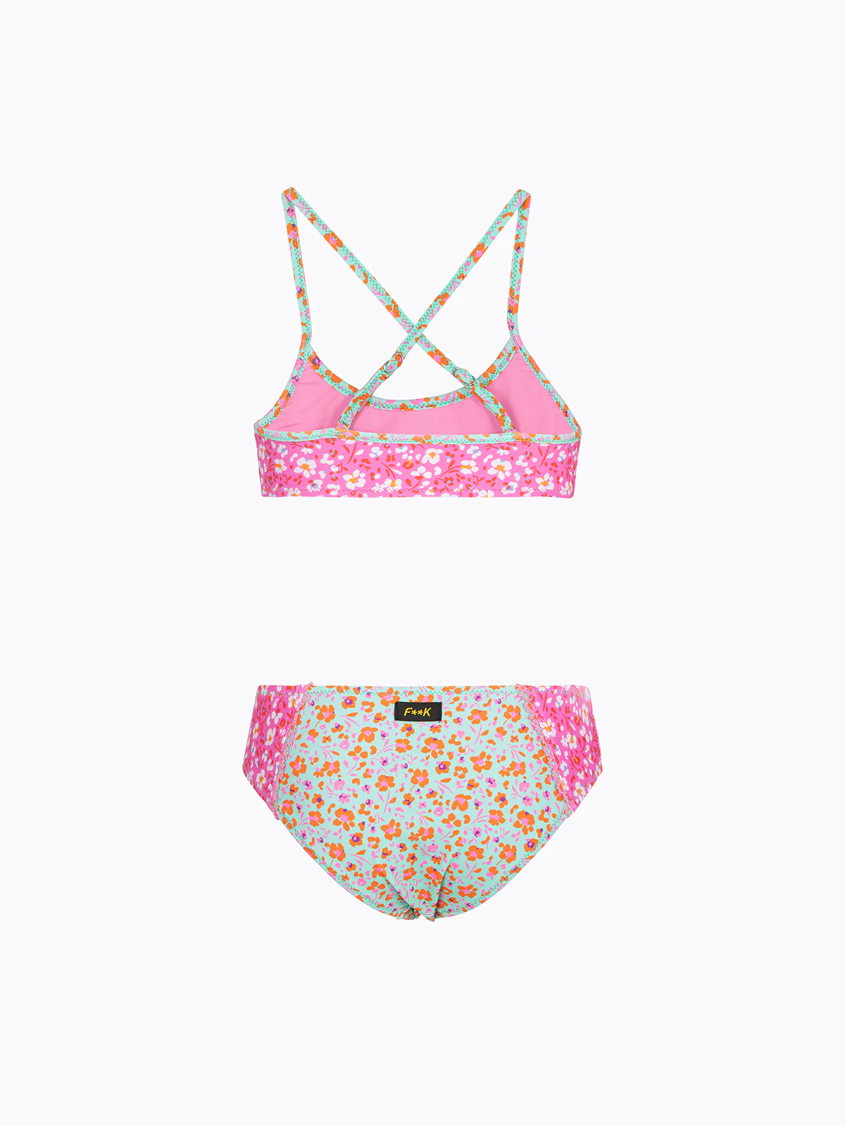 Bikini Bambina F**K Top con Slip Fisso Fantasia SG0641-X99 - Image 2