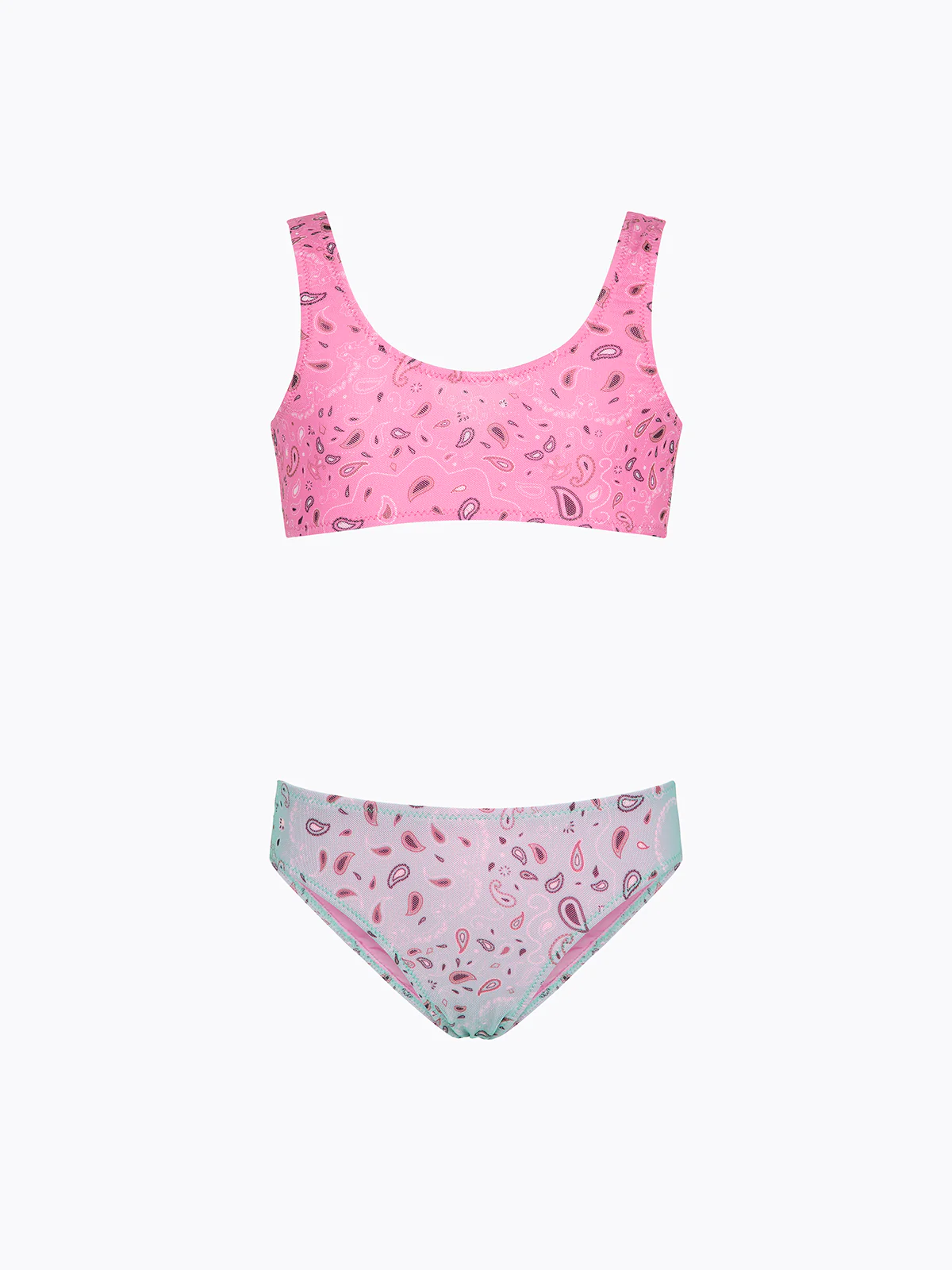 Bikini Bambina F**K Top con Slip Fisso Fantasia SG0662-X90