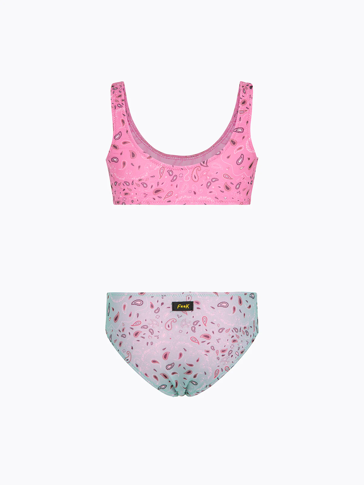 Bikini Bambina F**K Top con Slip Fisso Fantasia SG0662-X90 - Image 2