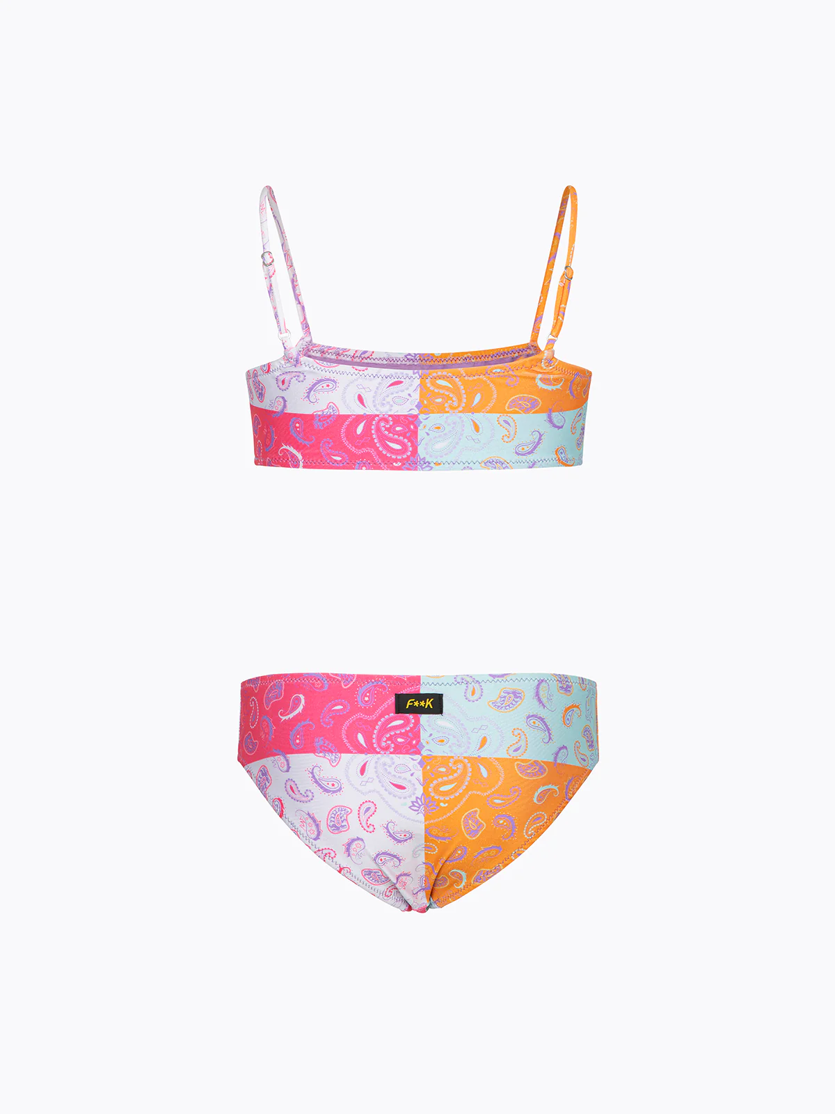 Bikini Bambina F**K Top con Slip Fisso Fantasia SG0691-X94 - Image 2
