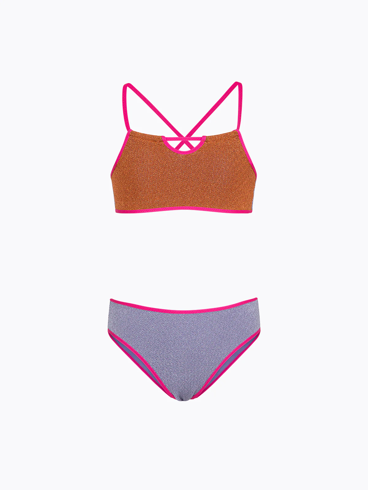 Bikini Bambina F**K Top con Slip Fisso Multicolor SG0501-MC