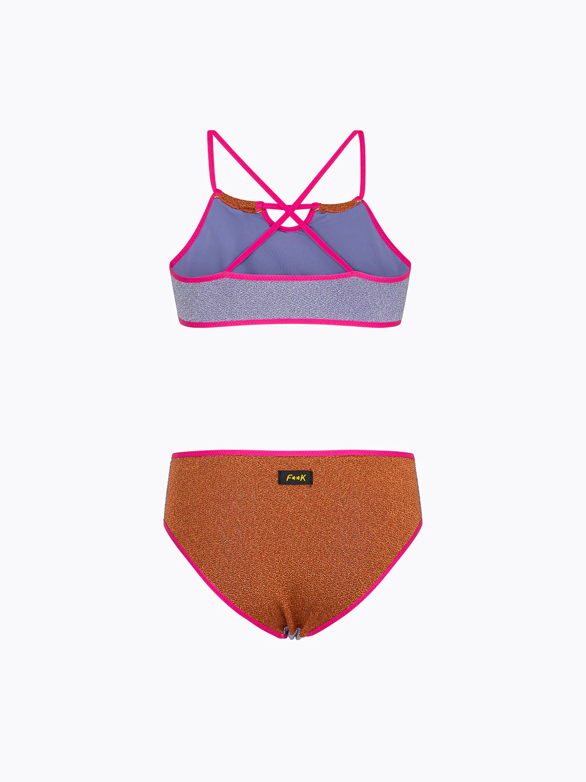 Bikini Bambina F**K Top con Slip Fisso Multicolor SG0501-MC - Image 2