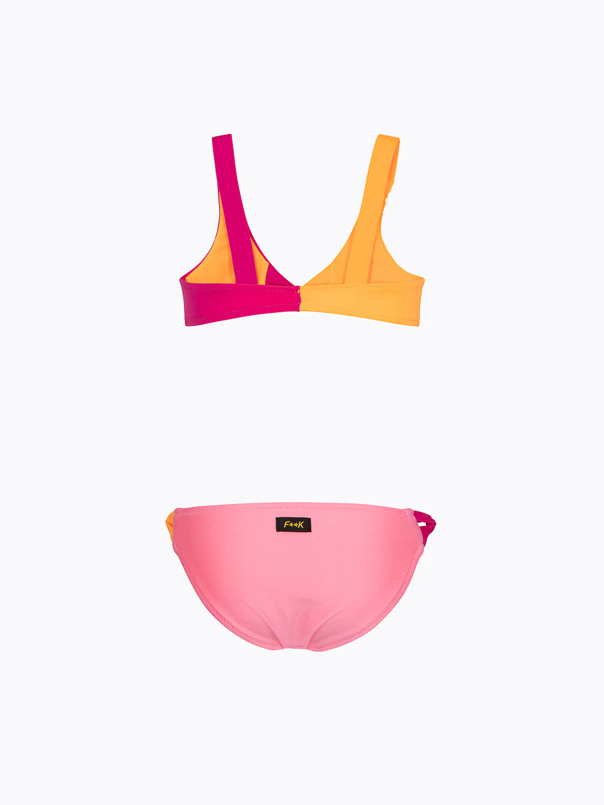 Bikini Bambina F**K Top con Slip Fisso Rosa SG0635-PK - Image 2