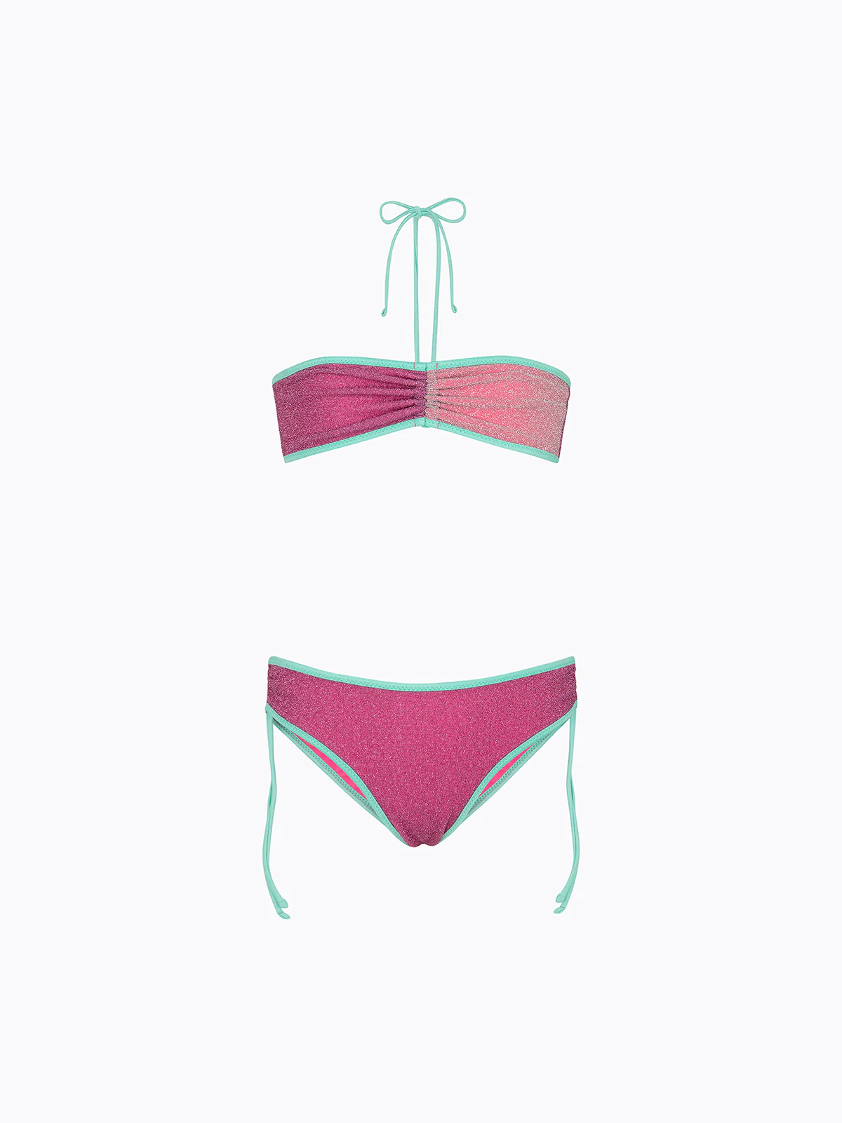 Bikini Bambina F**K Top con Slip Fisso Viola SG0621-PR