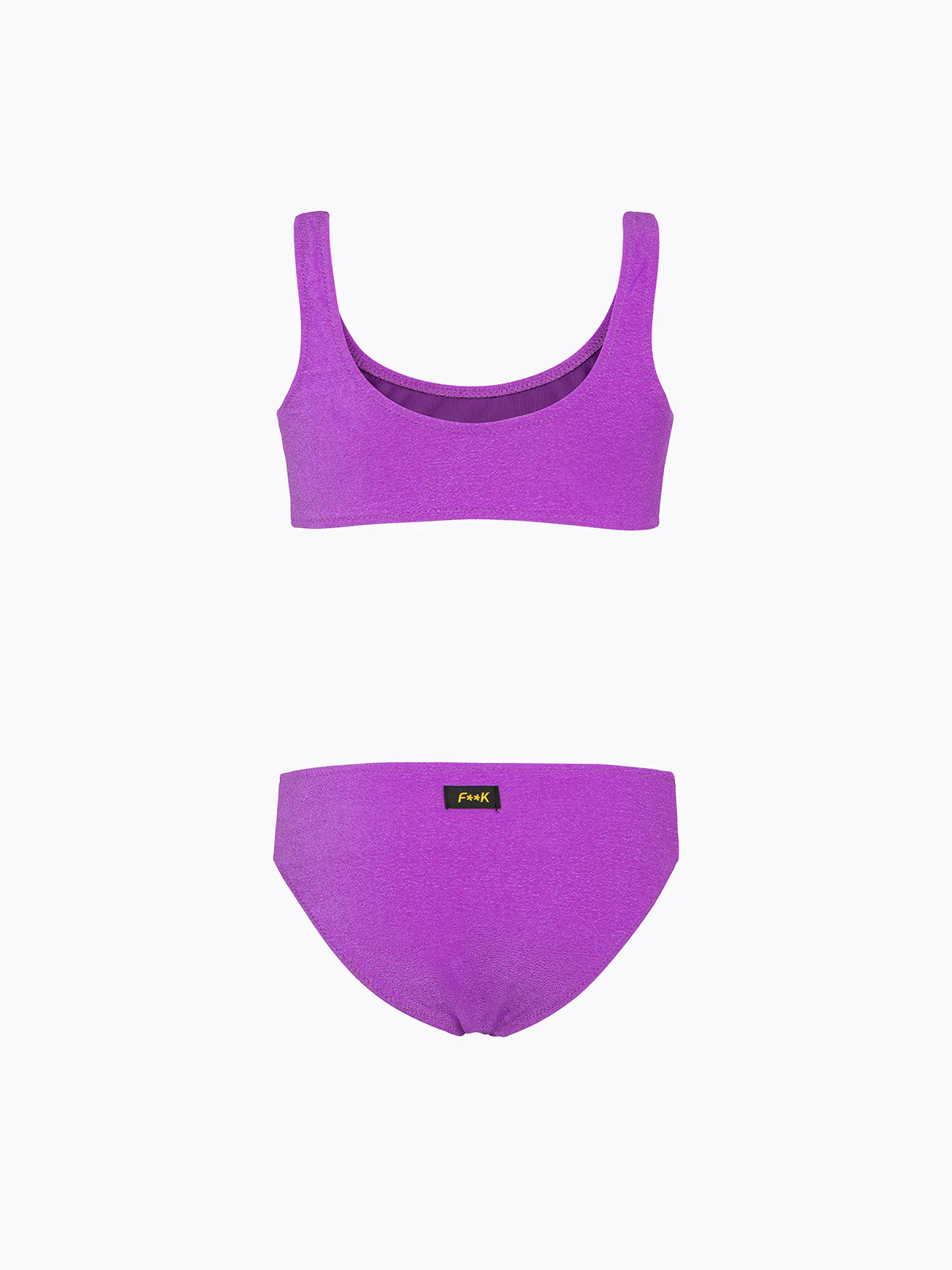 Bikini Bambina F**K Top con Slip Fisso Viola SG0521-PR - Image 2