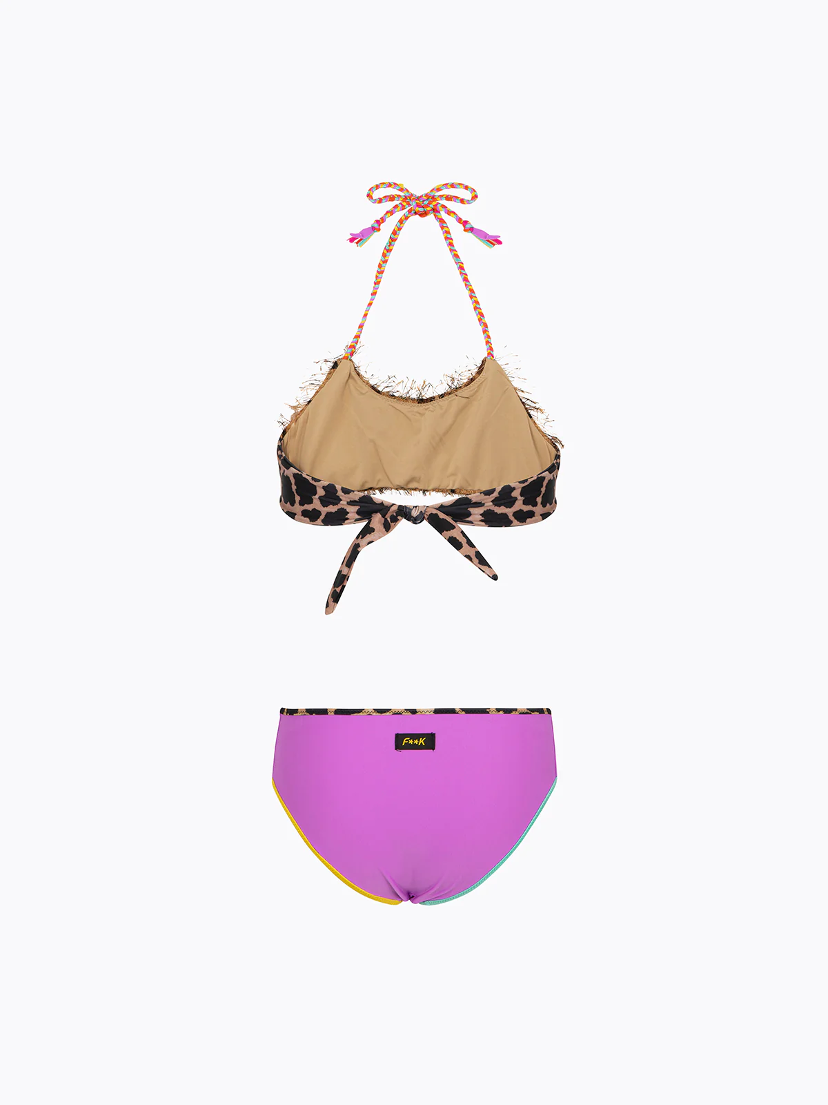 Bikini Bambina F**K Top Regolabile con Slip Fisso Fantasia SG0101-X02 - Image 2