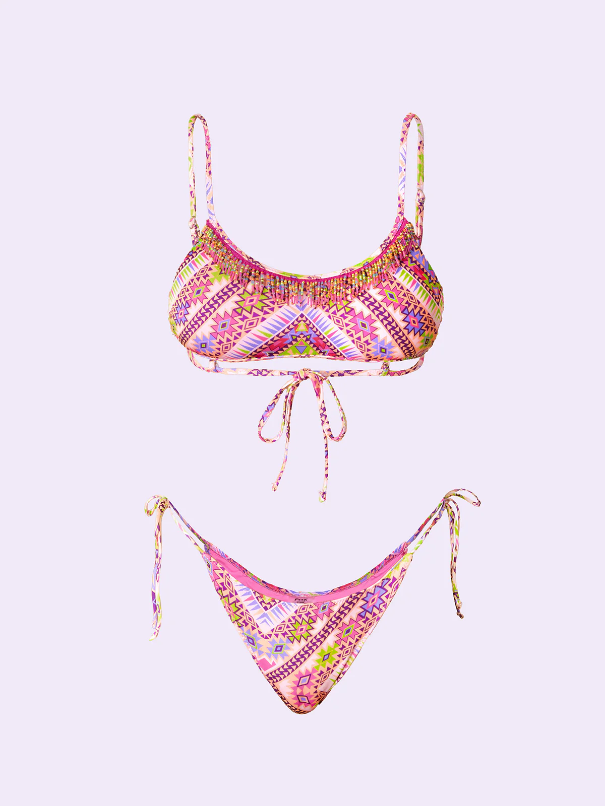 Bikini Donna F**K Crazy Top con Slip Regolabile Fantasia SW0701-X22 - Image 3