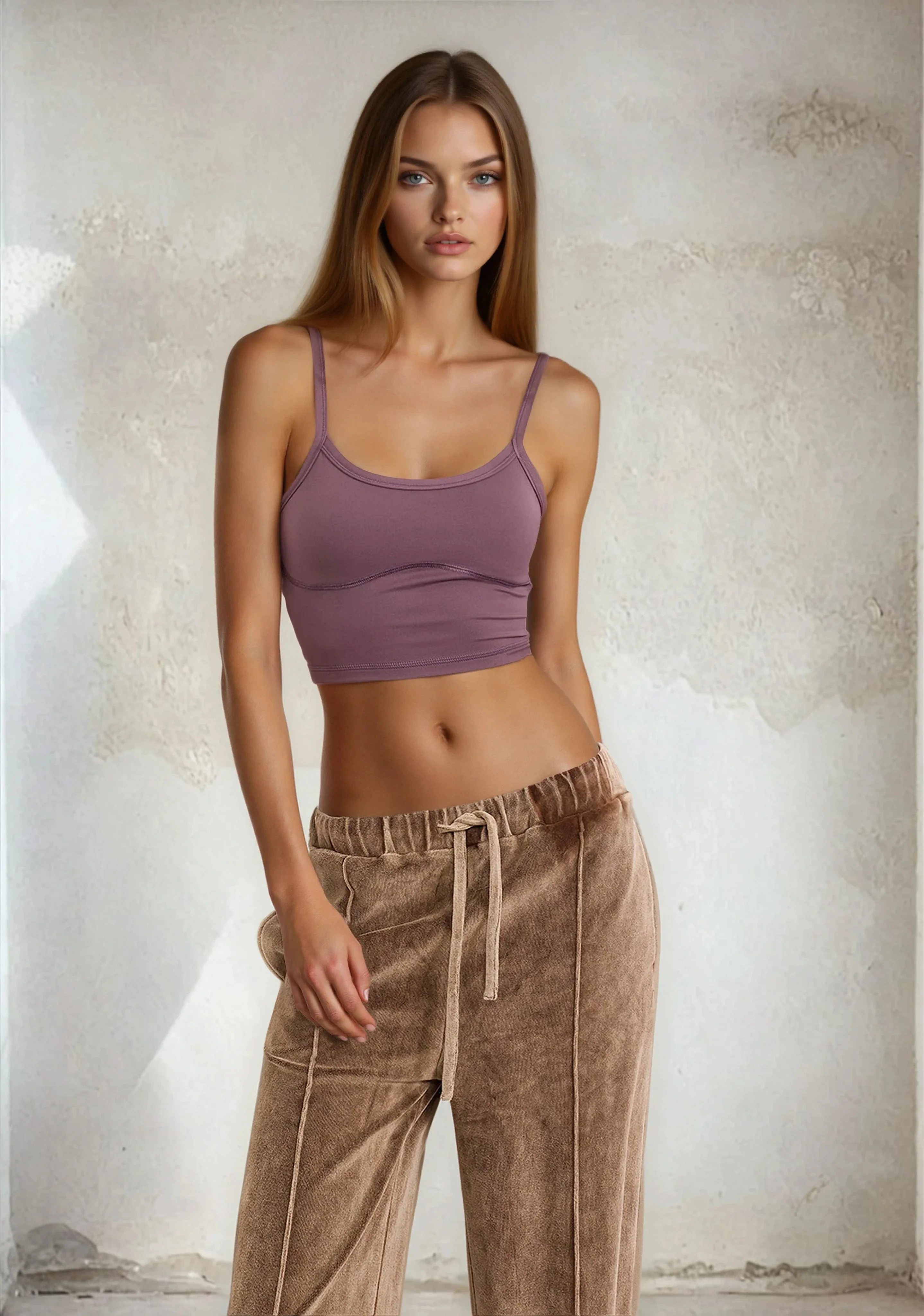 Top Sportivo Donna F**K Light Brown W0500-LB