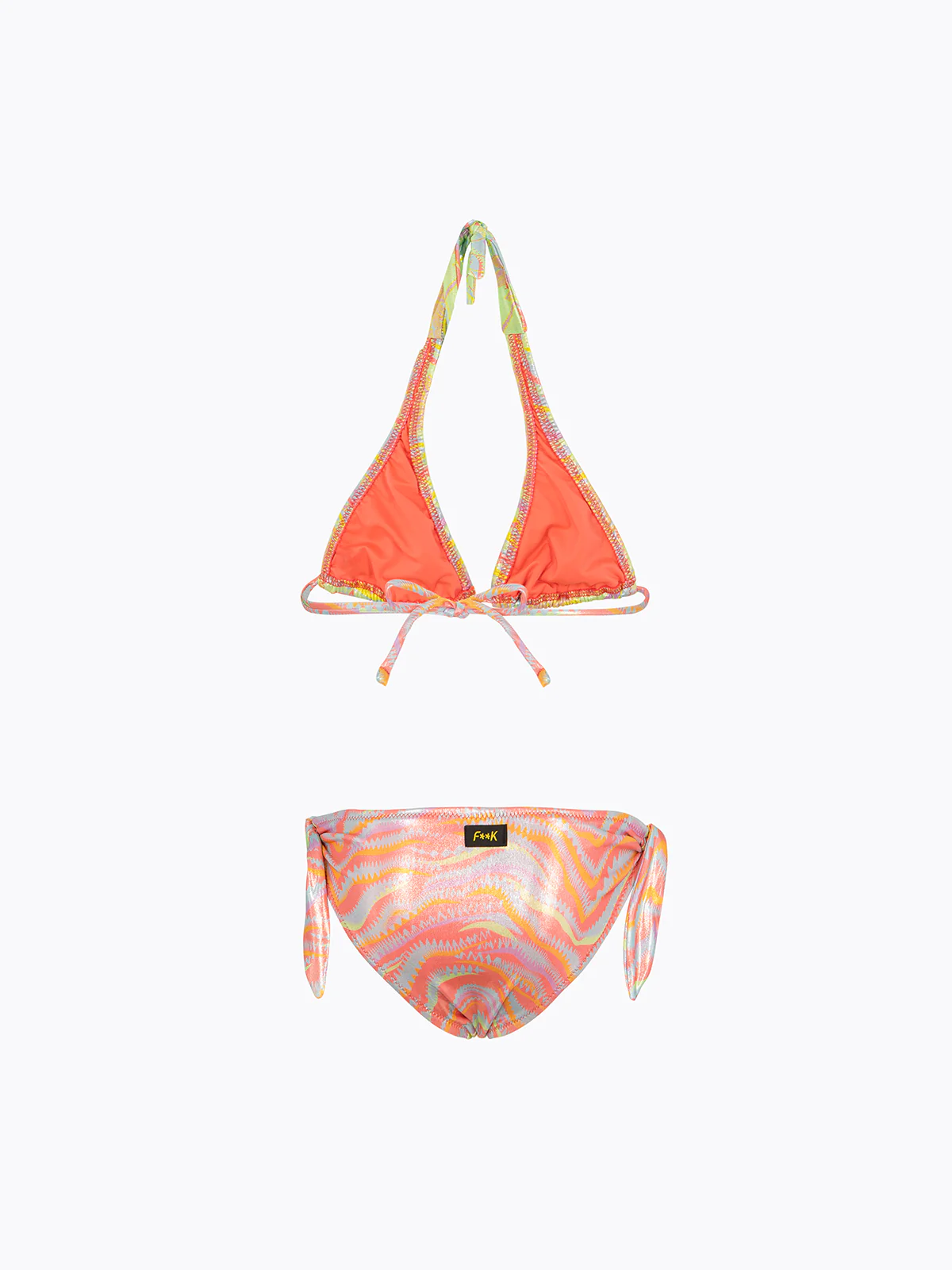 Bikini Bambina F**K Triangolo Alto con Slip Fisso Fantasia SG0310-X35 - Image 2