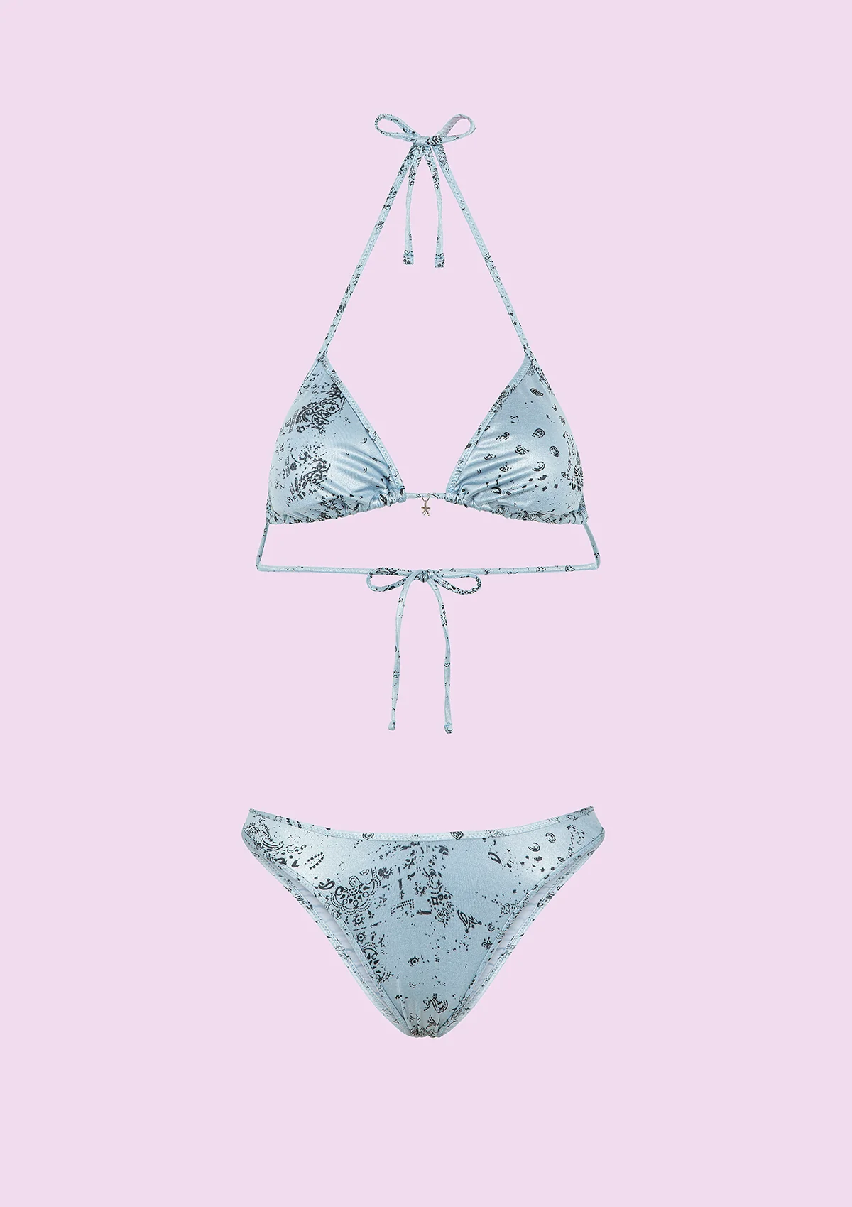 Bikini Donna F**K Triangolo con Slip Americano Fisso Fantasia SWC050-X08 - Image 4