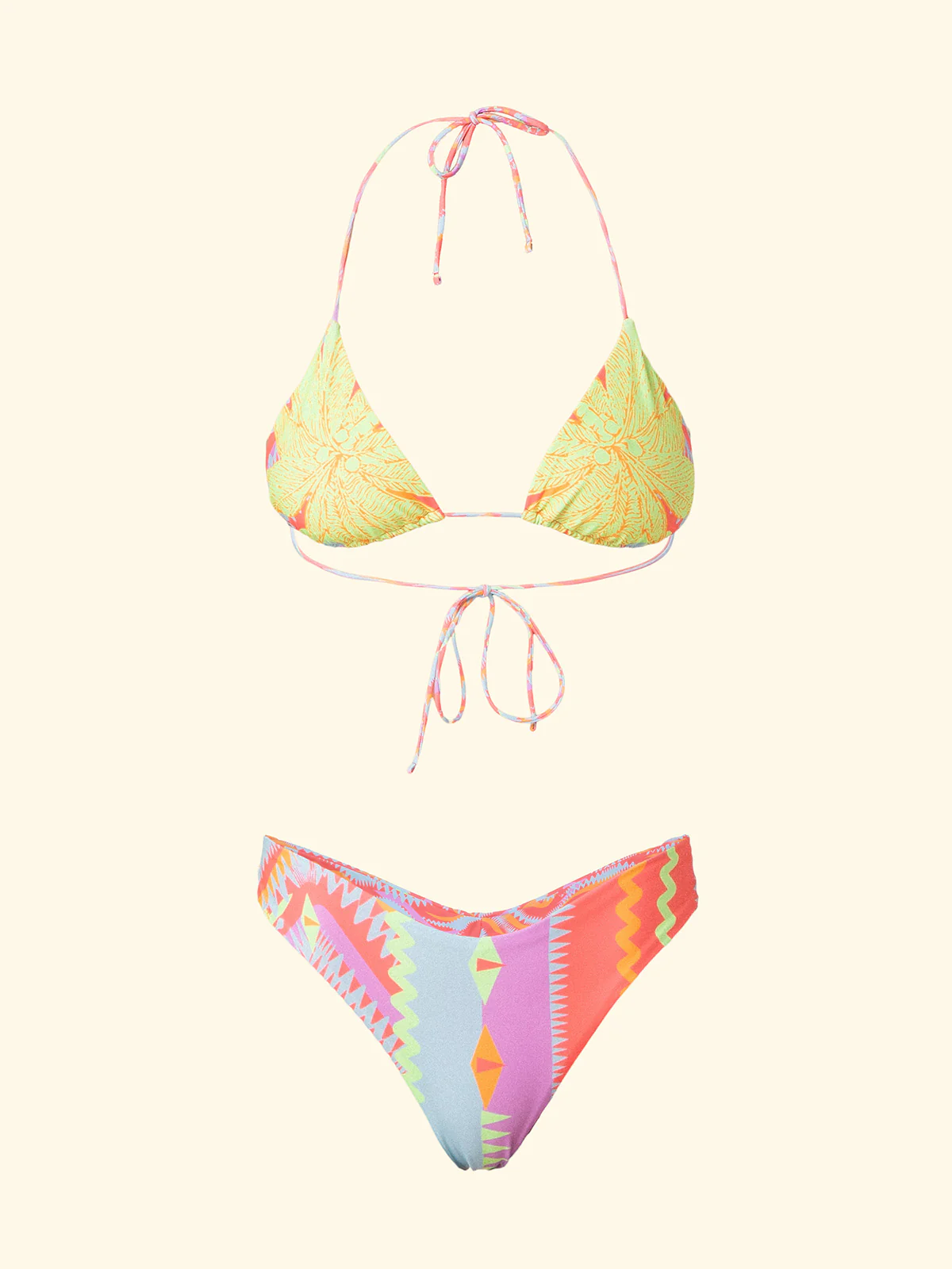 Bikini Donna F**K Triangolo con Slip Americano Fisso Fantasia SW2103-X35 - Image 3