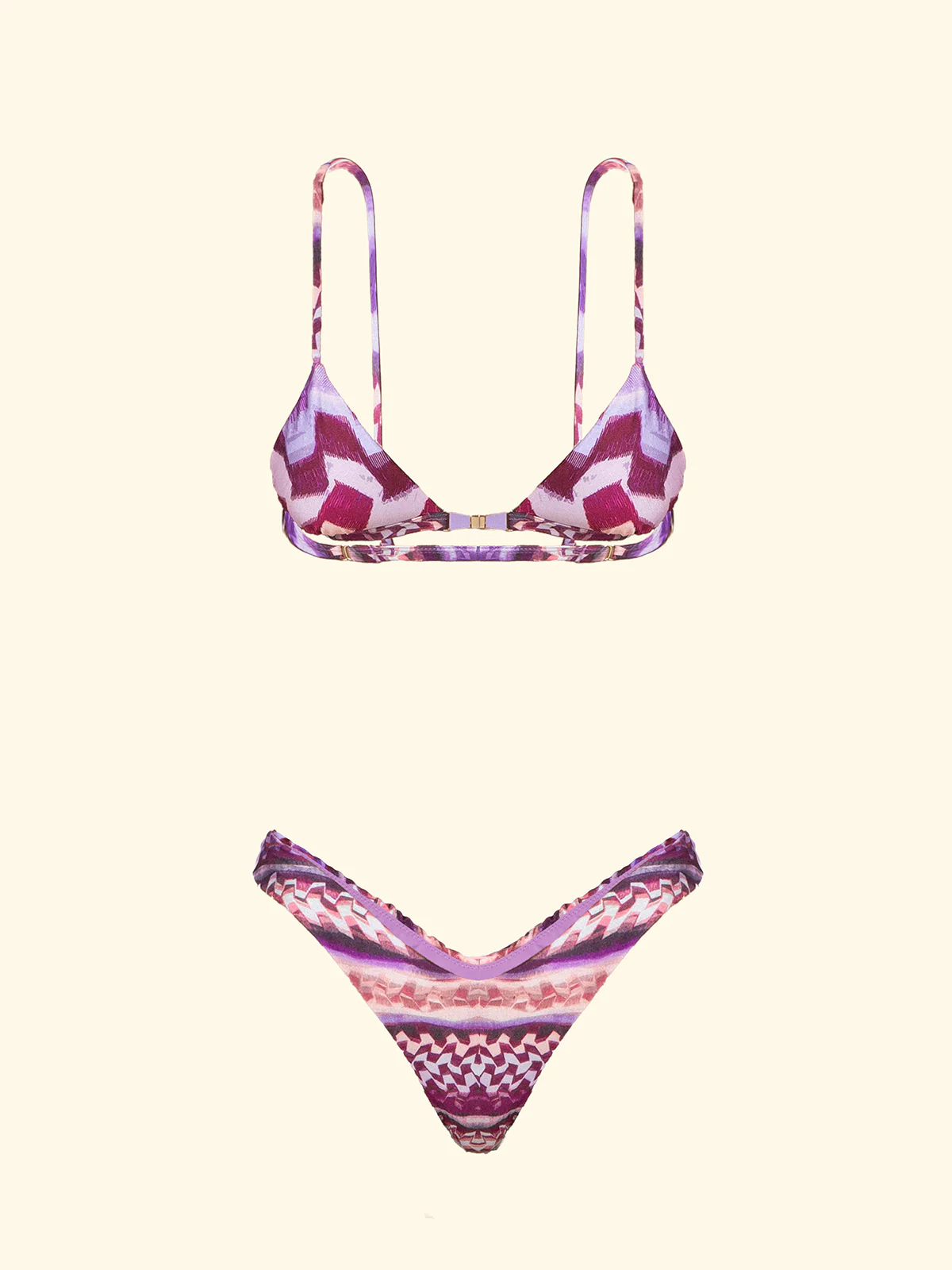 Bikini Donna F**K Triangolo con Slip Americano Fisso Leblon SW0610-X56 - Image 3