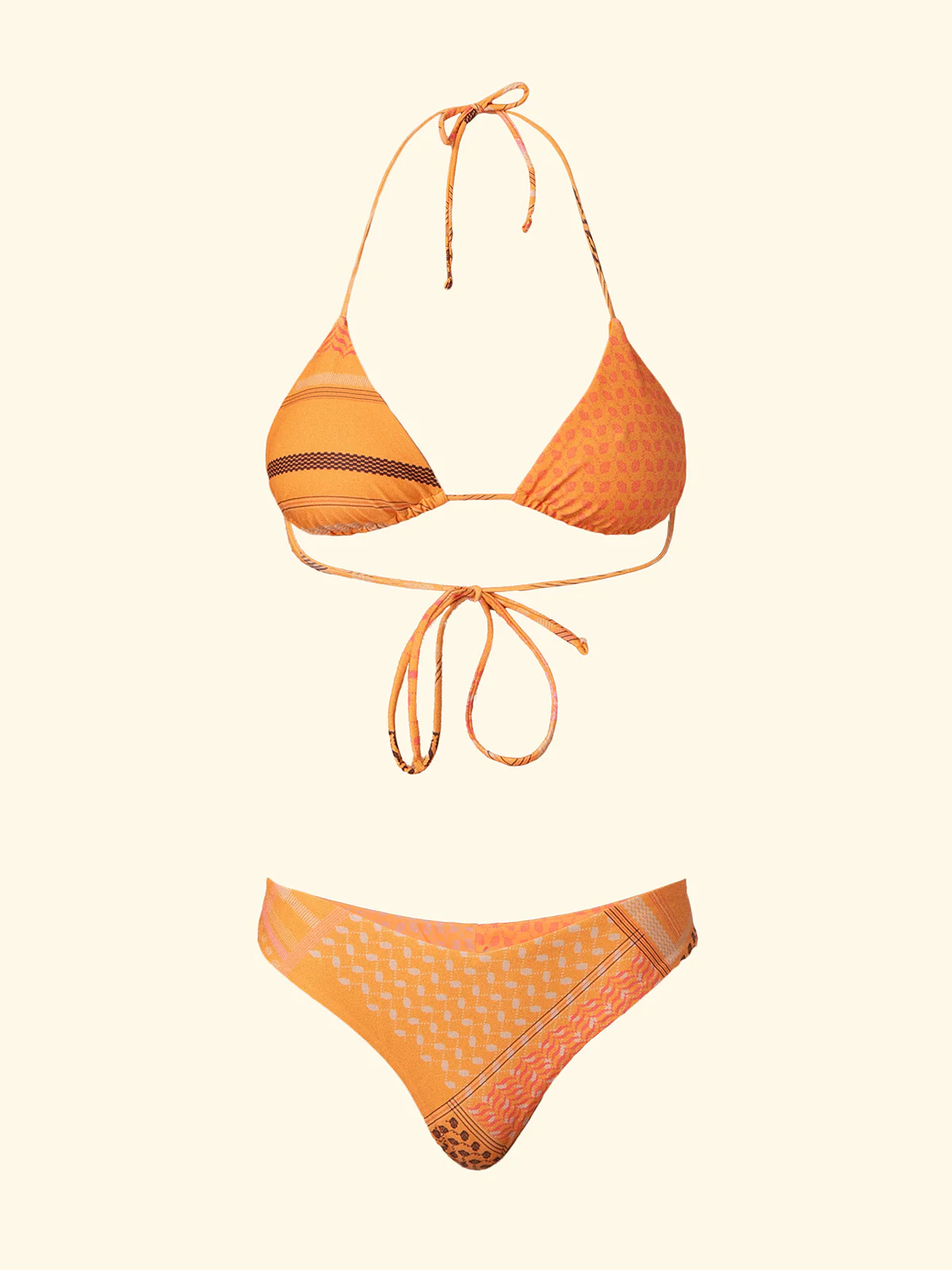 Bikini Donna F**K Triangolo con Slip Americano Fisso Fantasia SW2107-X70 - Image 3