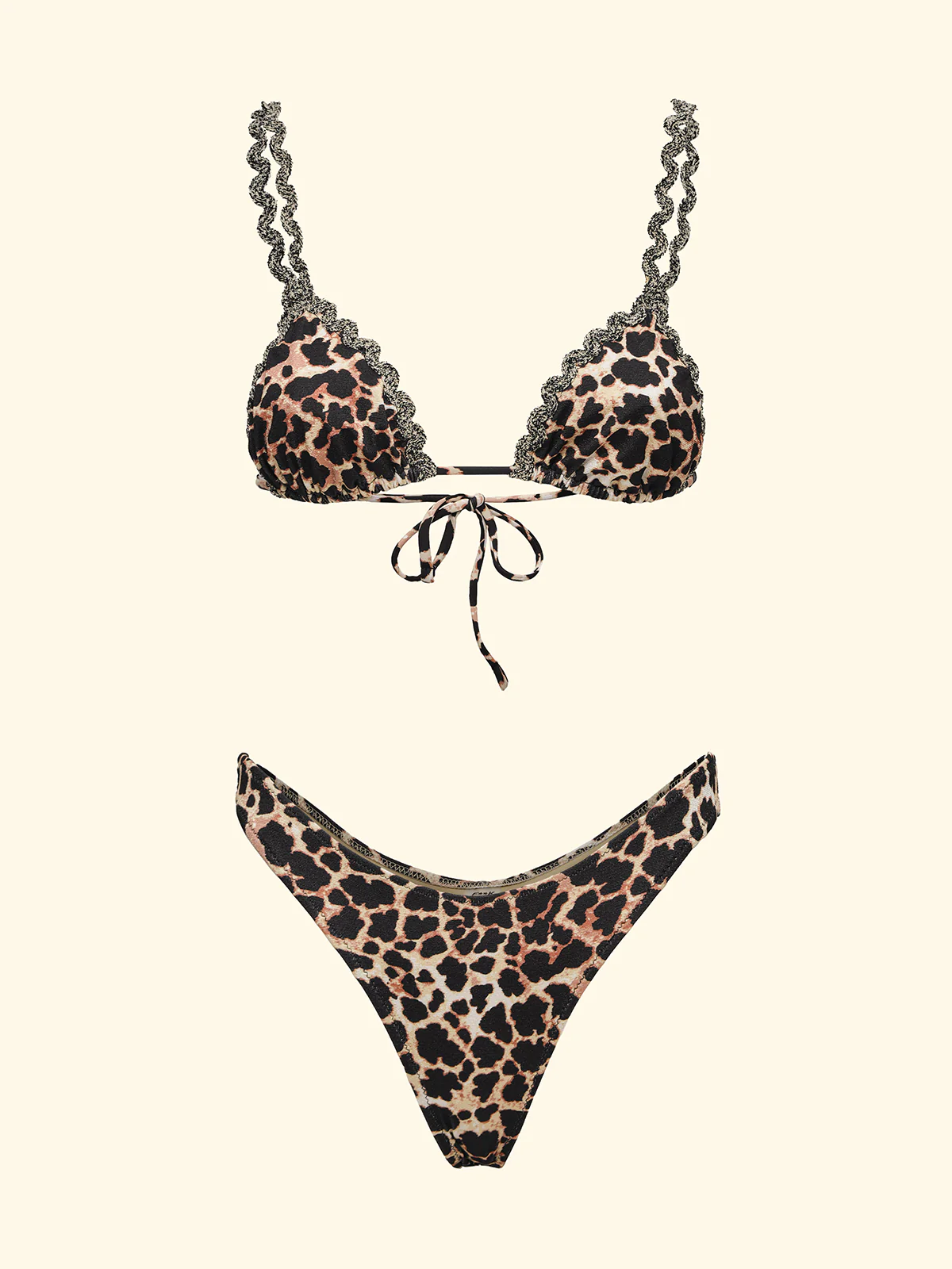 Bikini Donna F**K Triangolo con Slip Americano Fisso Fantasia SW0130-X01 - Image 3