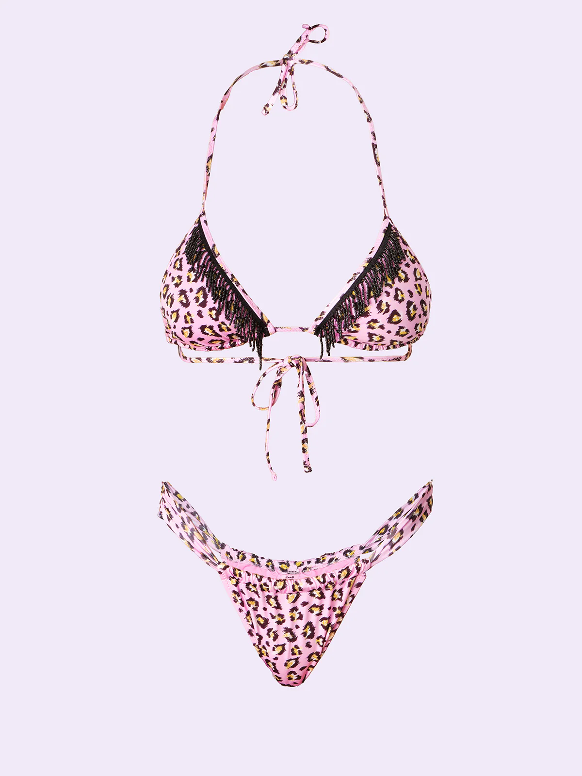 Bikini Donna F**K Crazy Triangolo con Slip Brasiliano Fisso Fantasia SW0700-X26 - Image 3