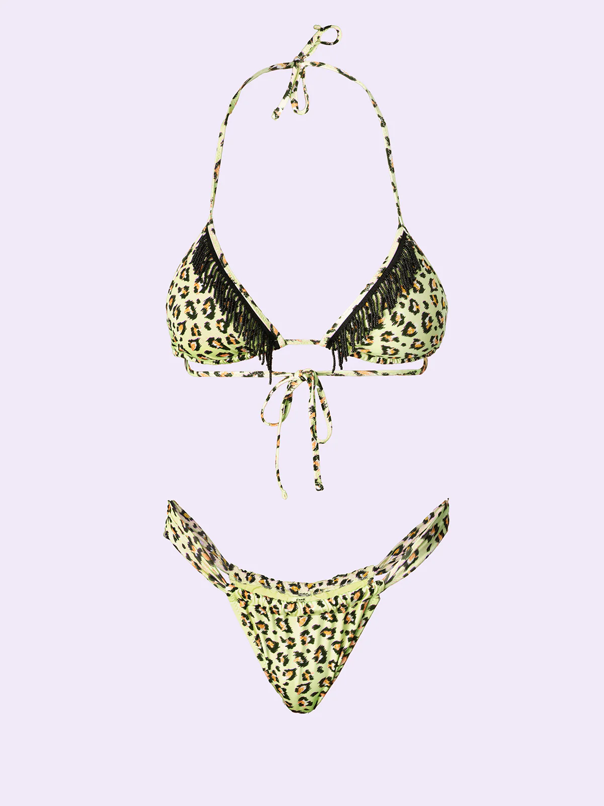 Bikini Donna F**K Crazy Triangolo con Slip Brasiliano Fisso Fantasia SW0700-X29 - Image 3