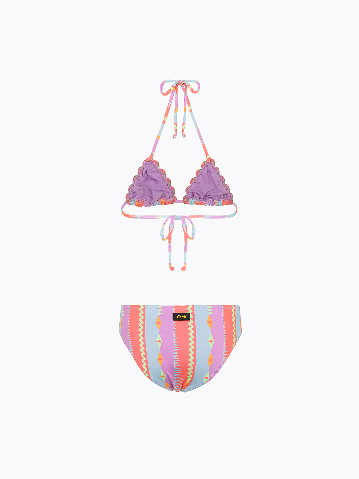 Bikini Bambina F**K Triangolo con Slip Fisso Fantasia SG0330-X24 - Image 2