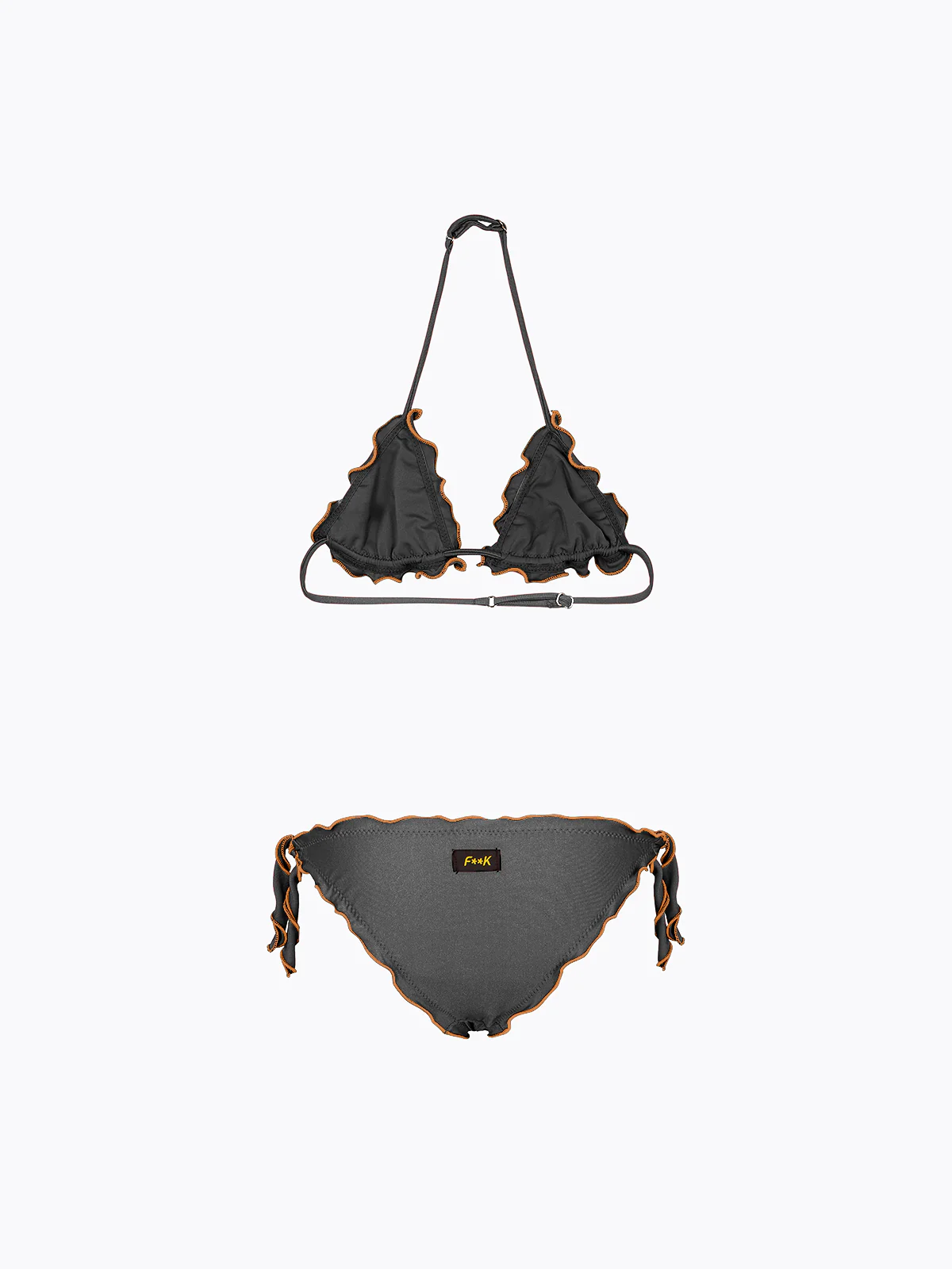 Bikini Bambina F**K Triangolo con Slip Regolabile Nero SG0530-BK - Image 2