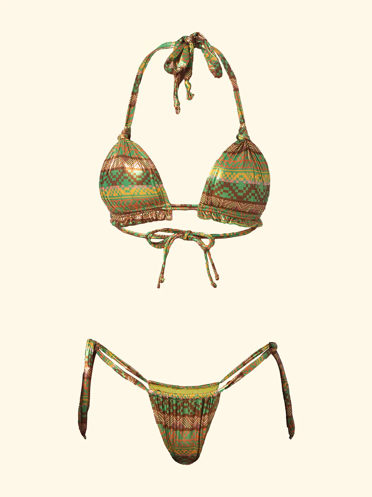 Bikini Donna F**K Triangolo con Slip regolabile Fantasia SW0253X11 - Image 3