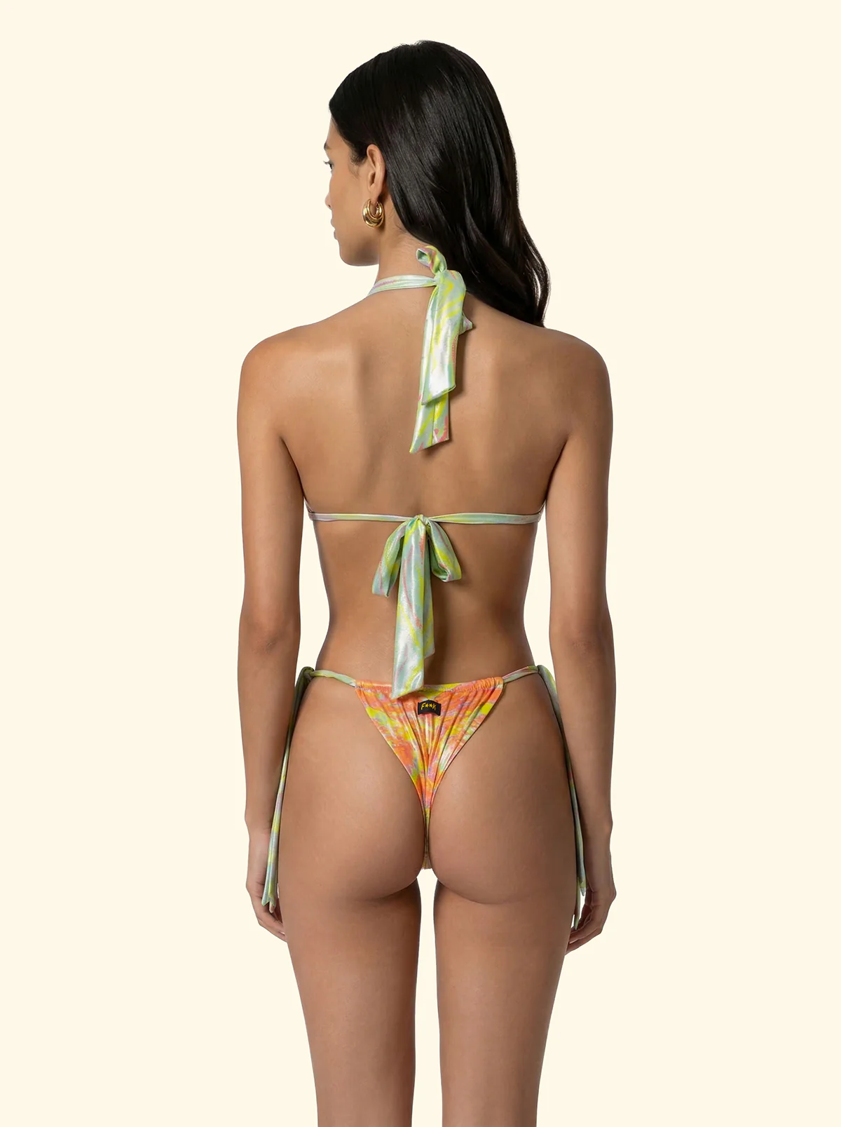 Bikini Donna F**K Triangolo con Slip Regolabile Fantasia SW0310-X25 - Image 2