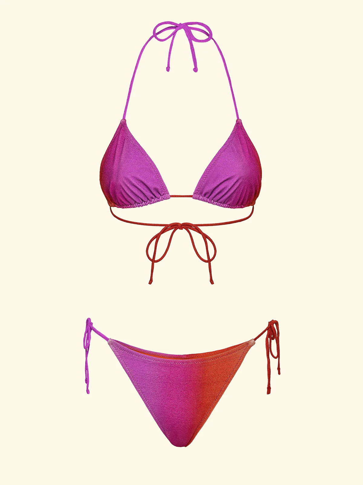 Bikini Donna F**K Triangolo con Slip Regolabile Fantasia SW1850-X81 - Image 3