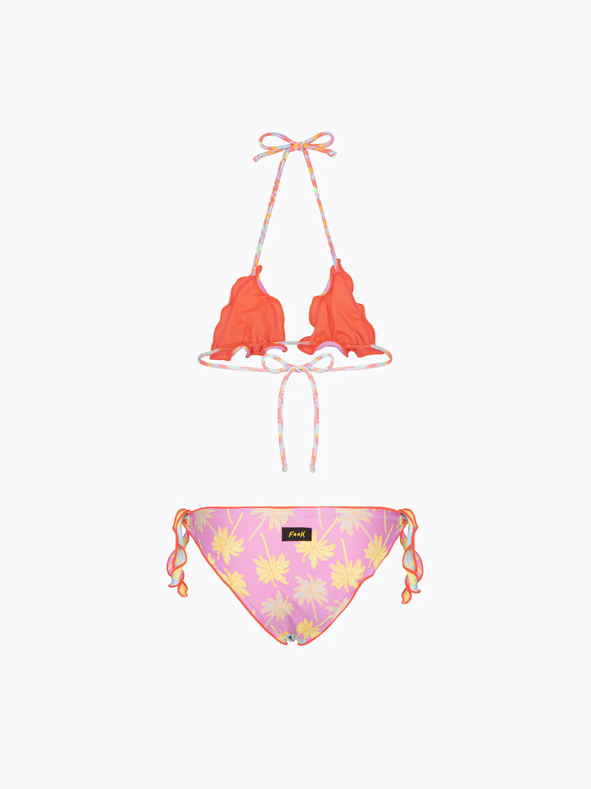Bikini Bambina F**K Triangolo con Slip Regolabile Fantasia SG0340-X35 - Image 2
