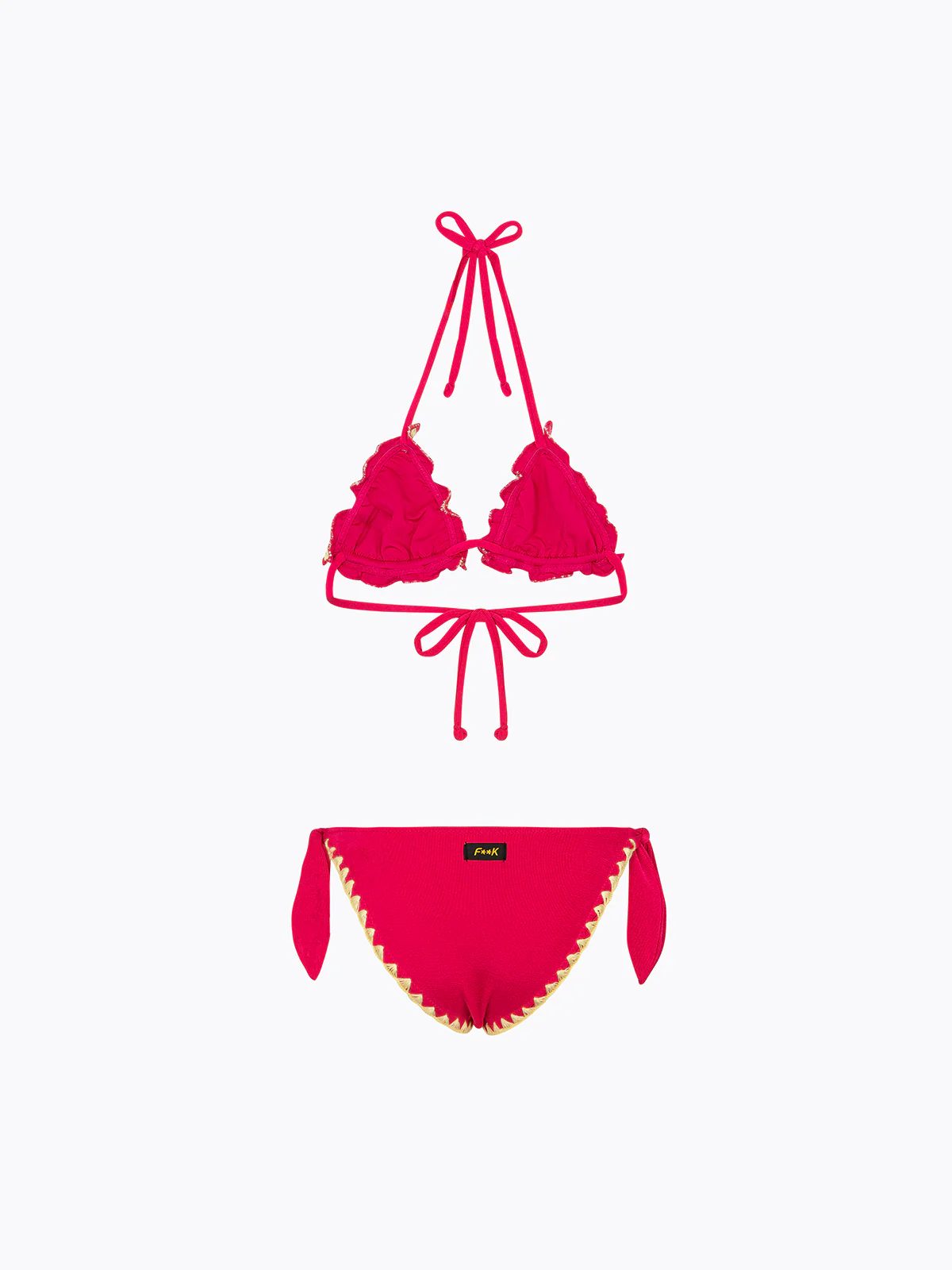 Bikini Bambina F**K Triangolo con Slip Regolabile Fantasia SG0210-X13 - Image 2