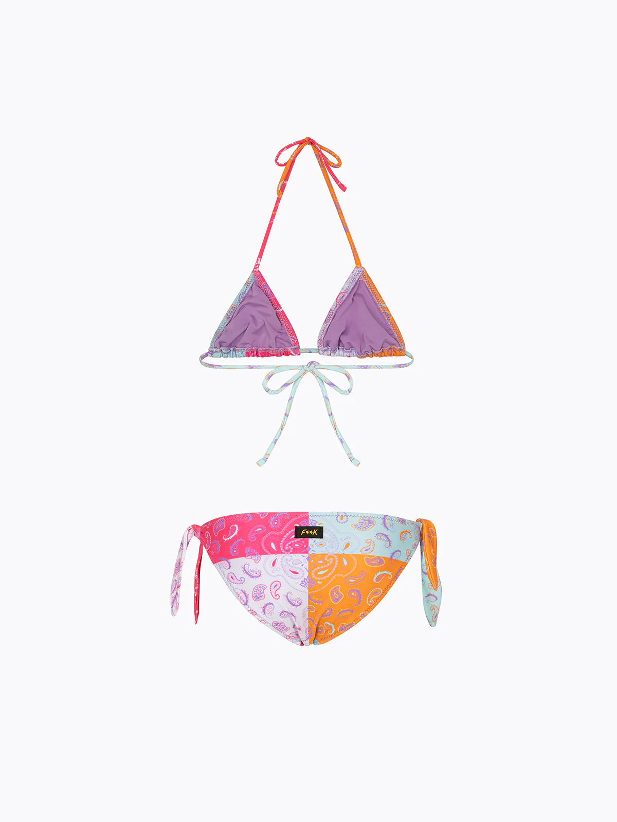 Bikini Bambina F**K Triangolo con Slip Regolabile Fantasia SG0690-X94 - Image 2
